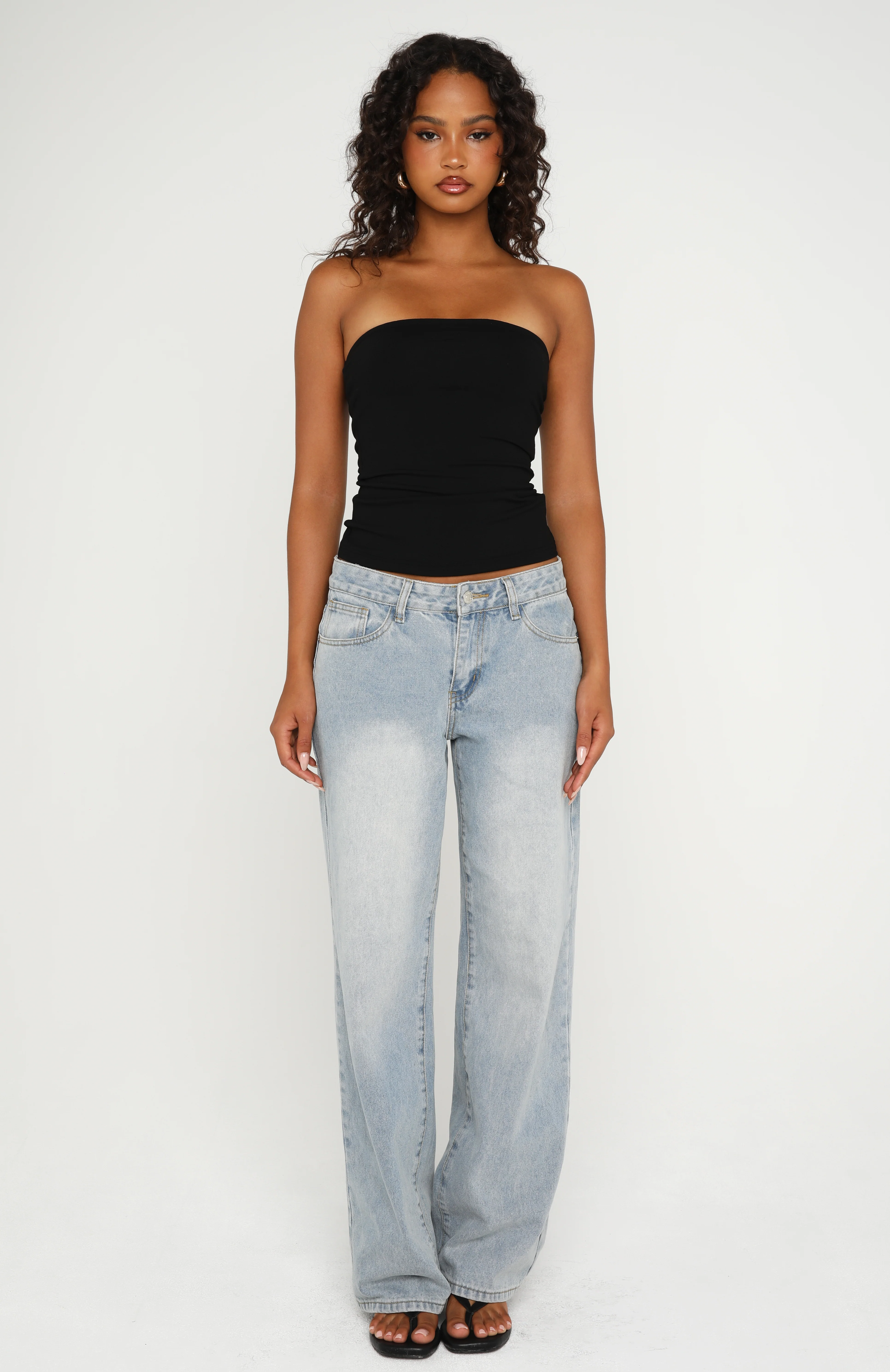 Tiny Drama Strapless Top Black - Image 5