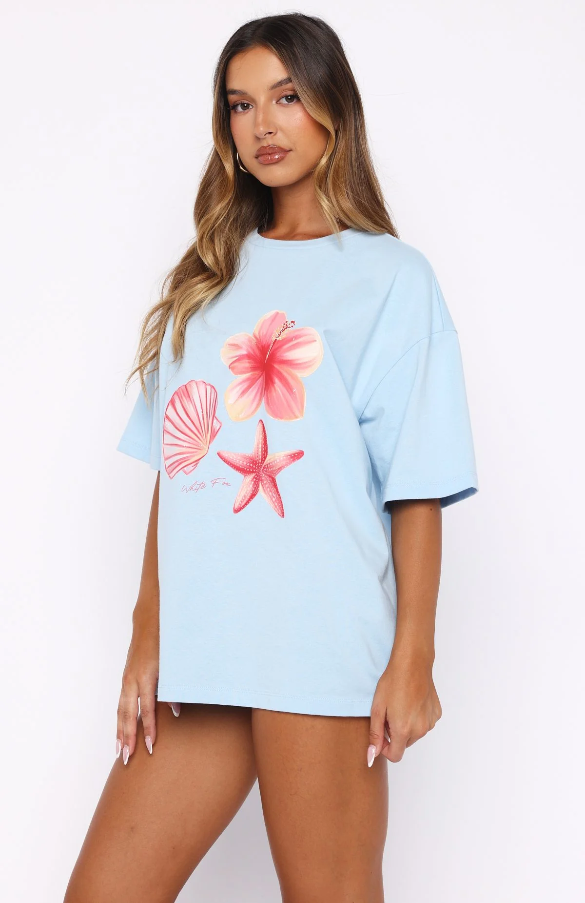 Treasured Memories Oversized Tee Baby Blue - Image 3