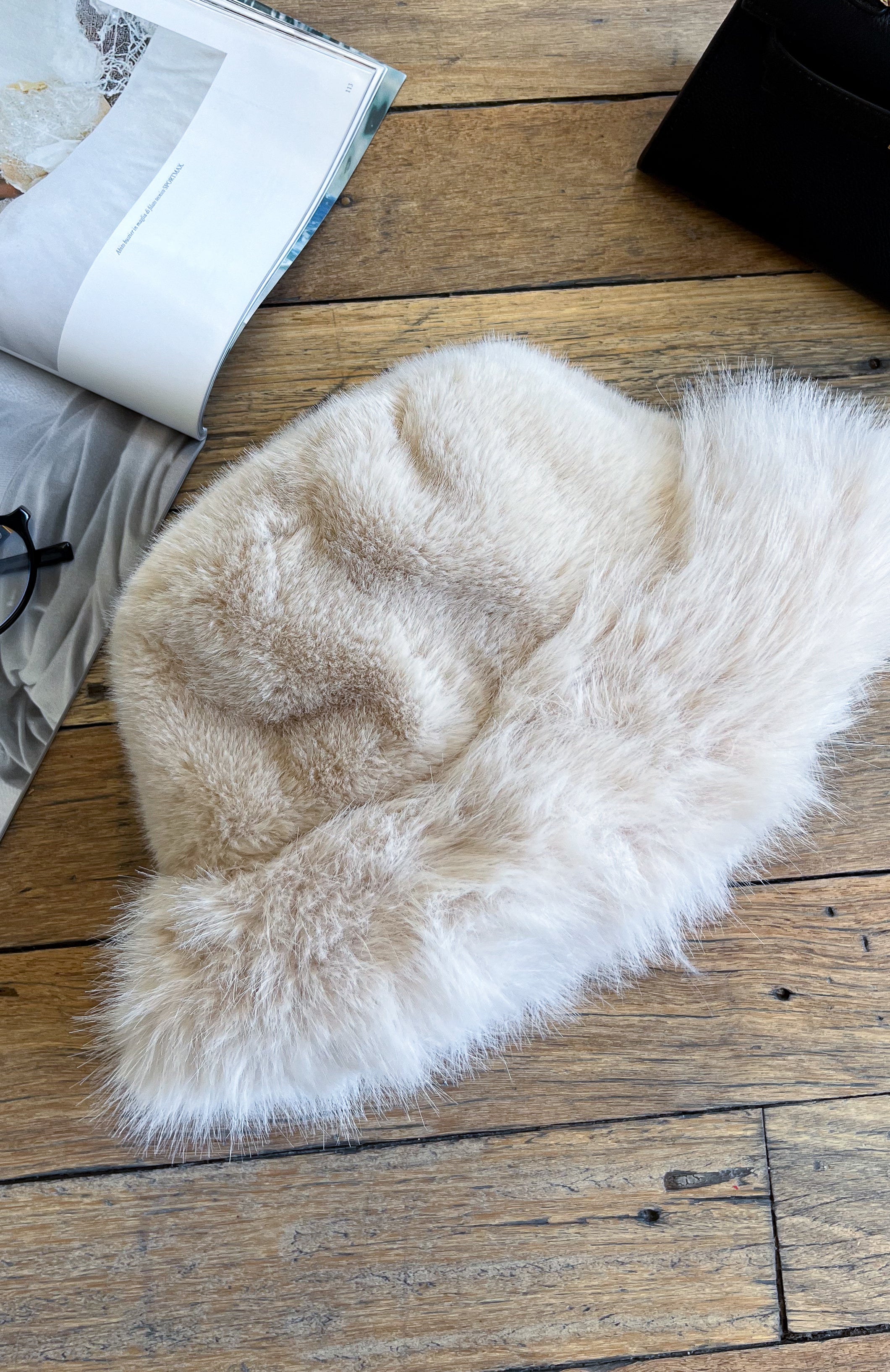 Trixie Faux Fur Hat Cream - Image 4