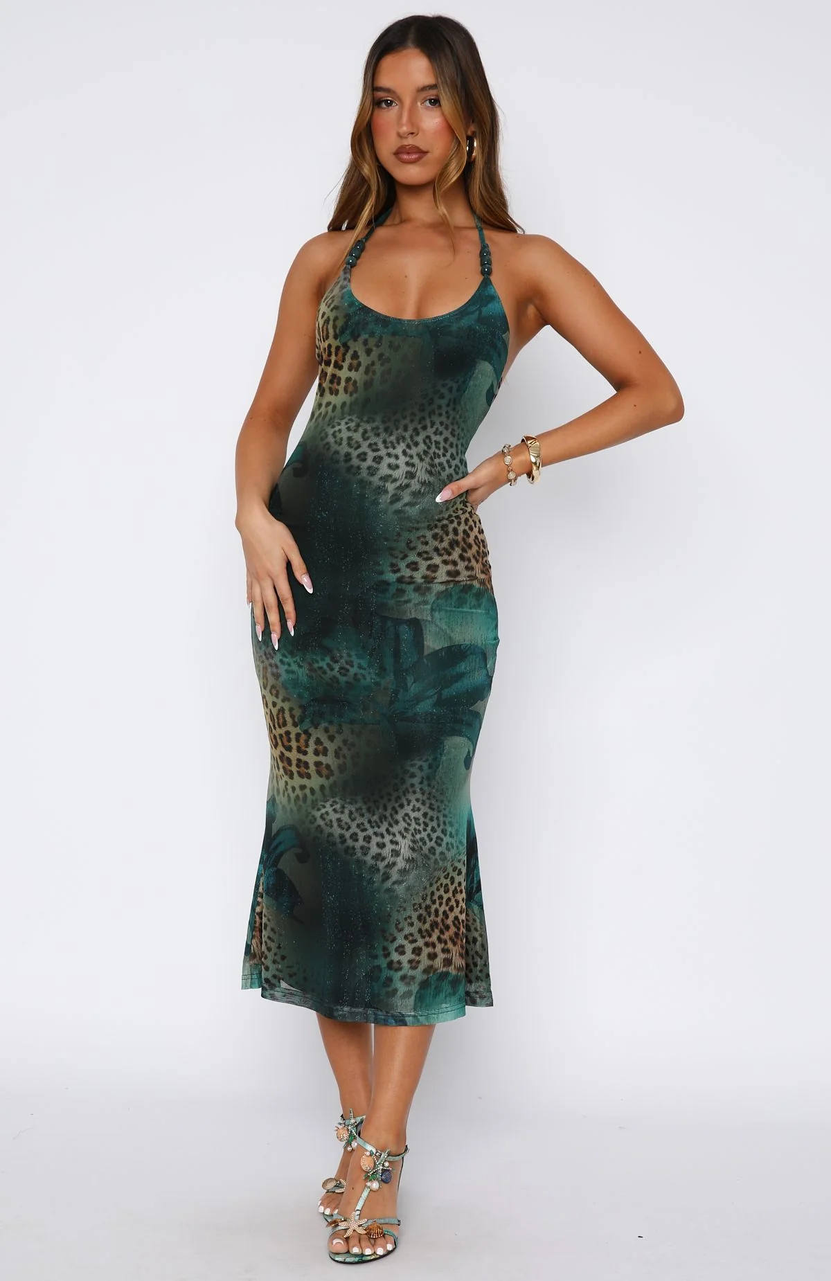 Tropic Like It's Hot Midi Dress Mystic Blossom - Image 2