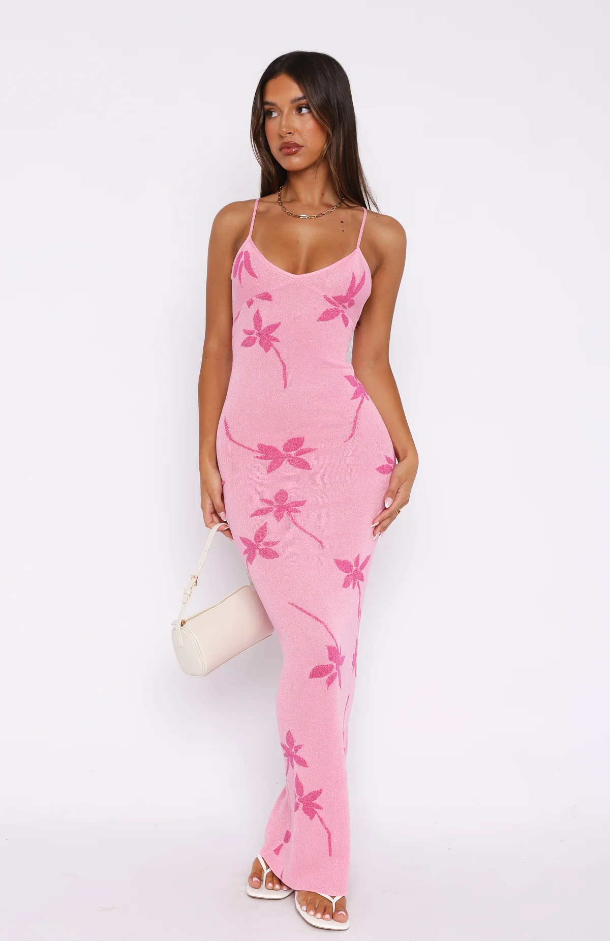 Trust Issues Maxi Dress Pink - Image 2