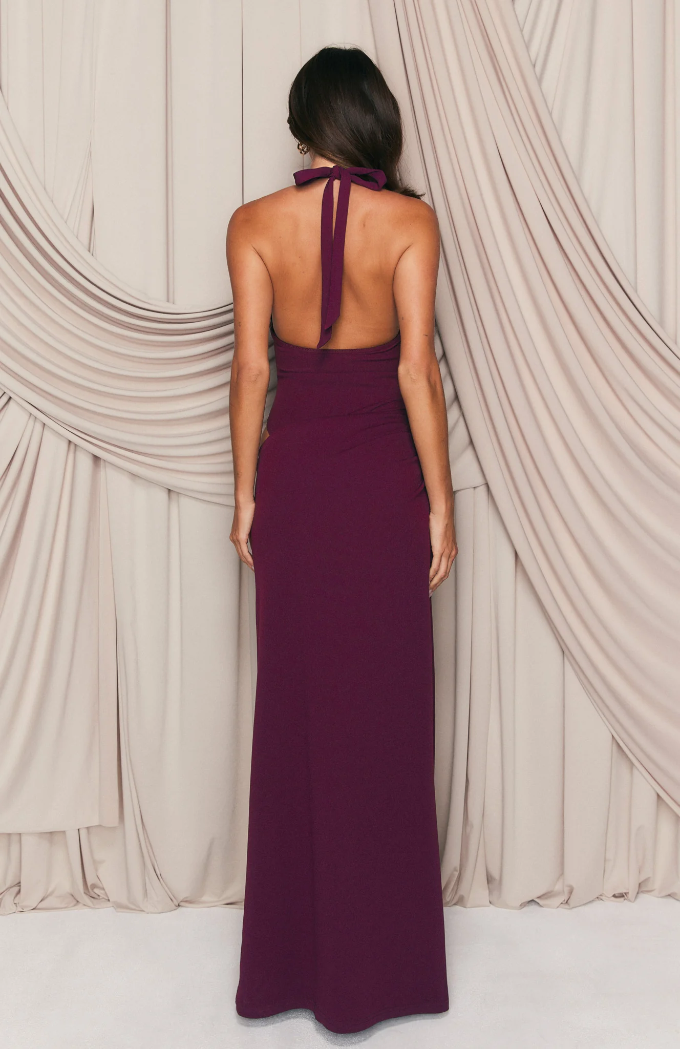Twilight Temptation Maxi Dress Plum - Image 3