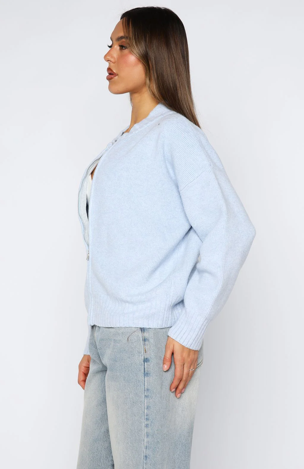 Unbreakable Bond Knit Jacket Baby Blue - Image 3