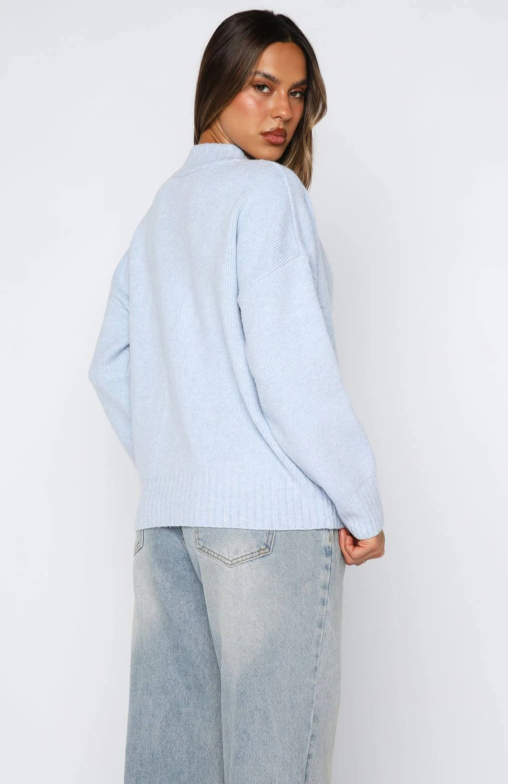 Unbreakable Bond Knit Jacket Baby Blue - Image 4