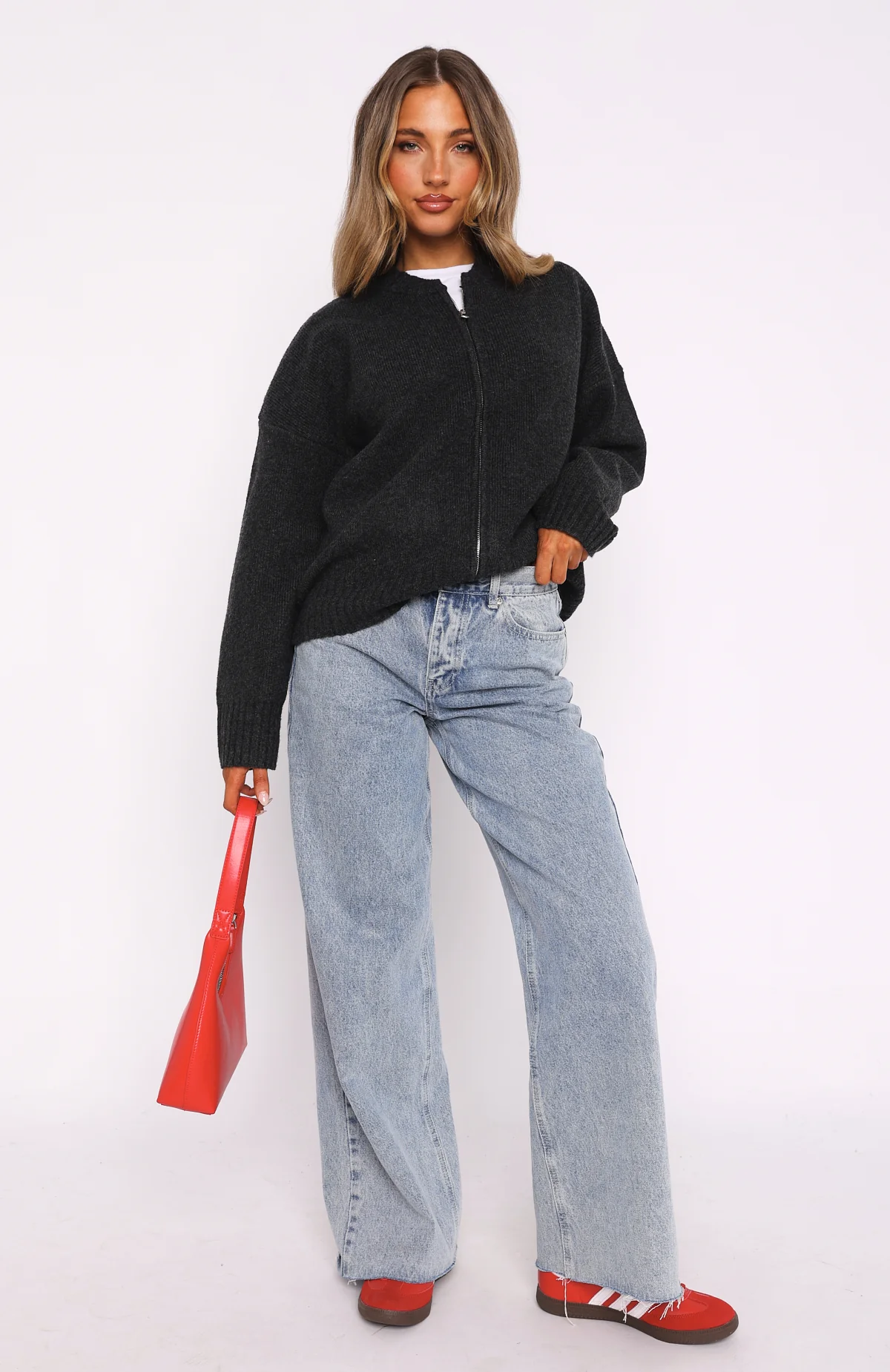 Unbreakable Bond Knit Jacket Charcoal - Image 6