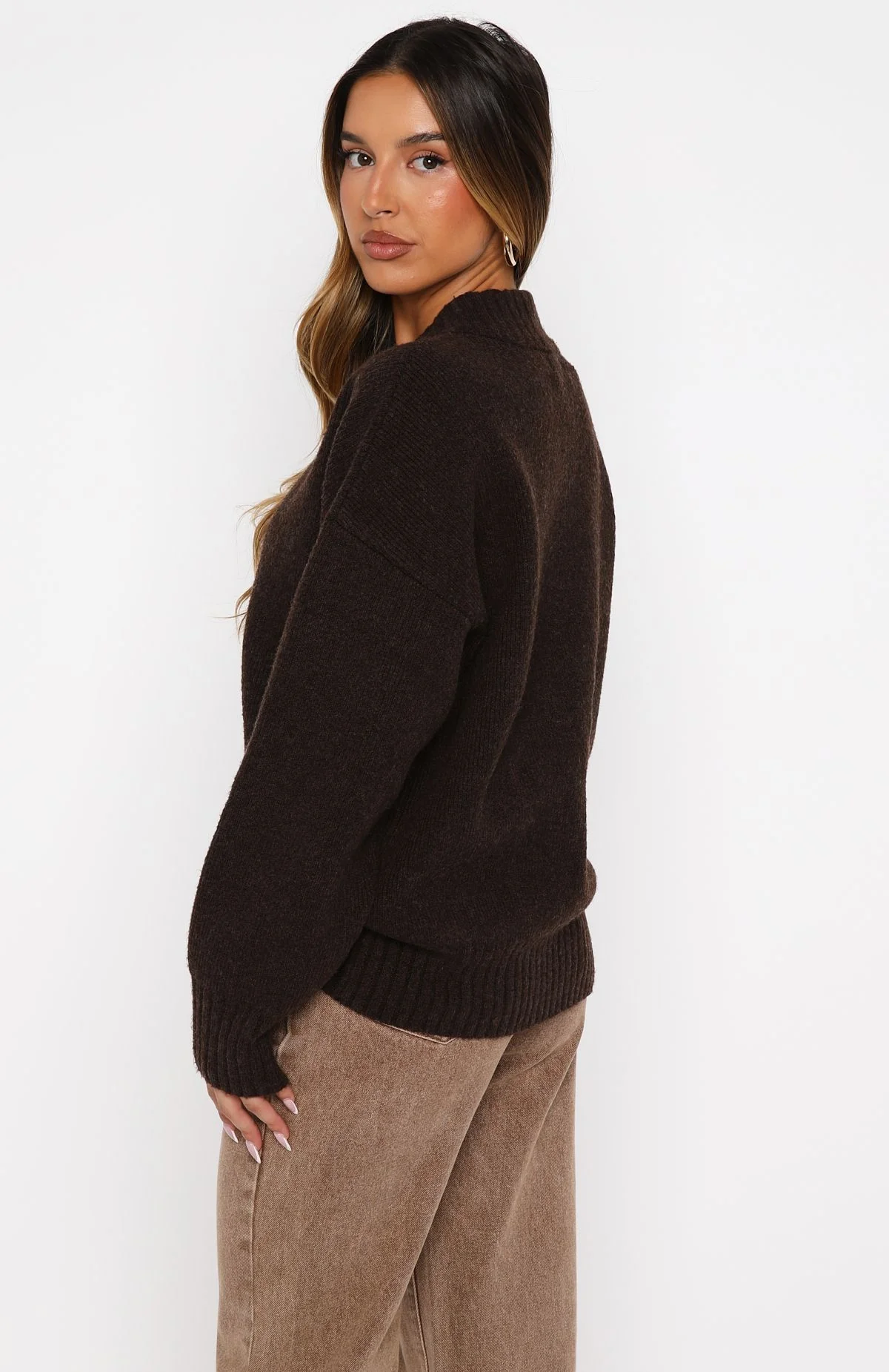 Unbreakable Bond Knit Jacket Chocolate - Image 4