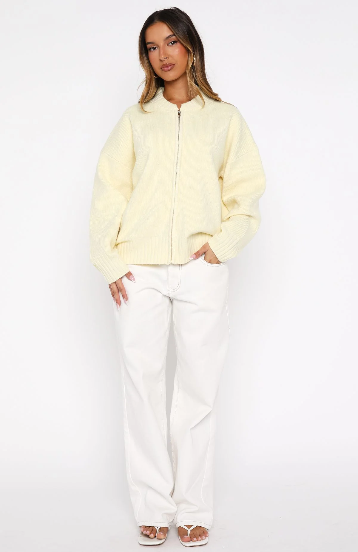 Unbreakable Bond Knit Jacket Lemon - Image 5