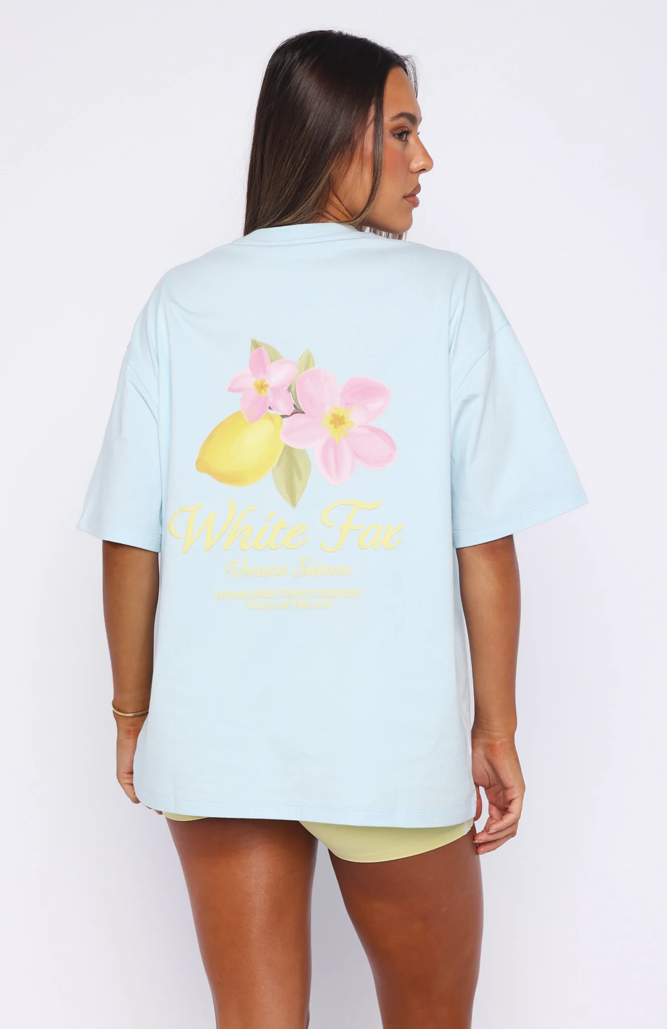 Verano Sixteen Azurra Oversized Tee Blue - Image 5
