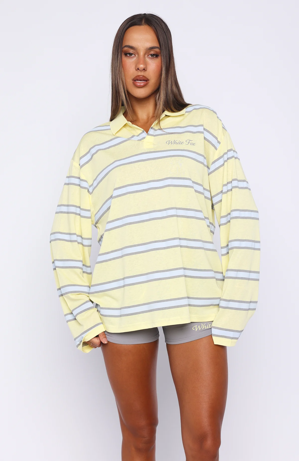 Verano Sixteen Carmen Long Sleeve Oversized Jersey Lemon - Image 3