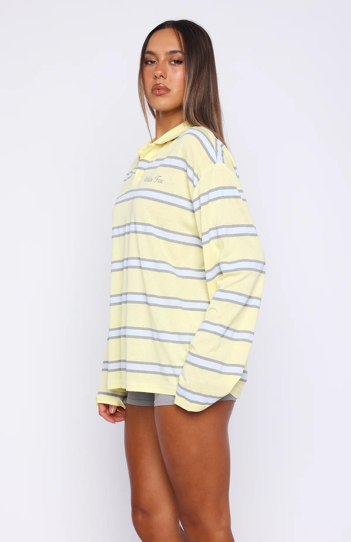 Verano Sixteen Carmen Long Sleeve Oversized Jersey Lemon - Image 4