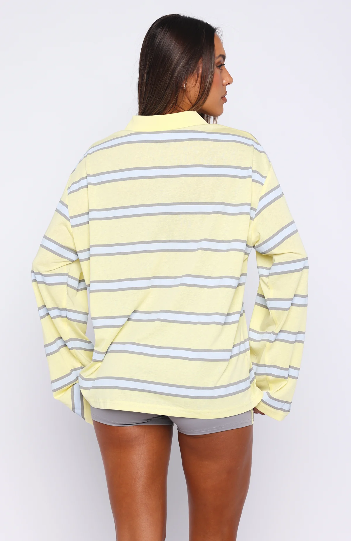 Verano Sixteen Carmen Long Sleeve Oversized Jersey Lemon - Image 5