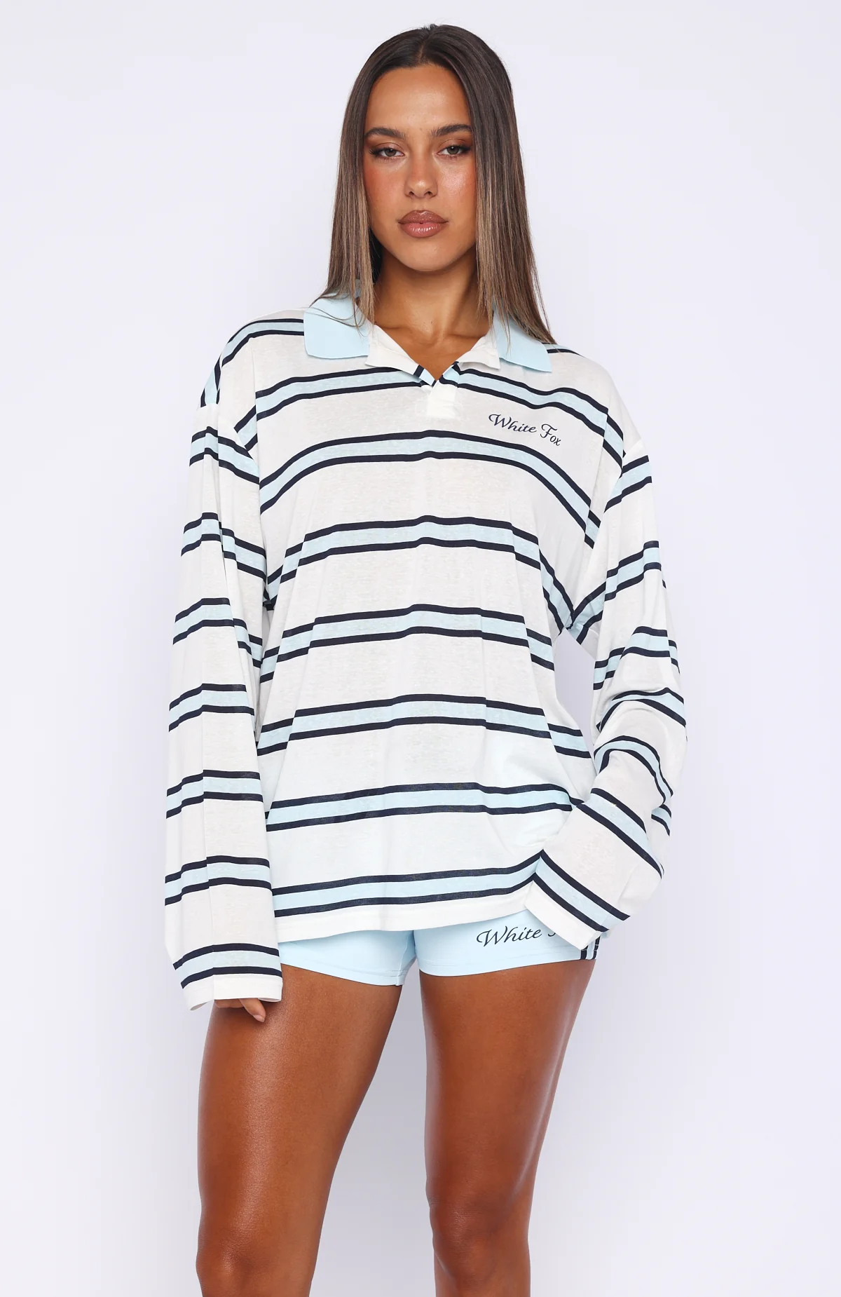 Verano Sixteen Carmen Long Sleeve Oversized Jersey White - Image 2