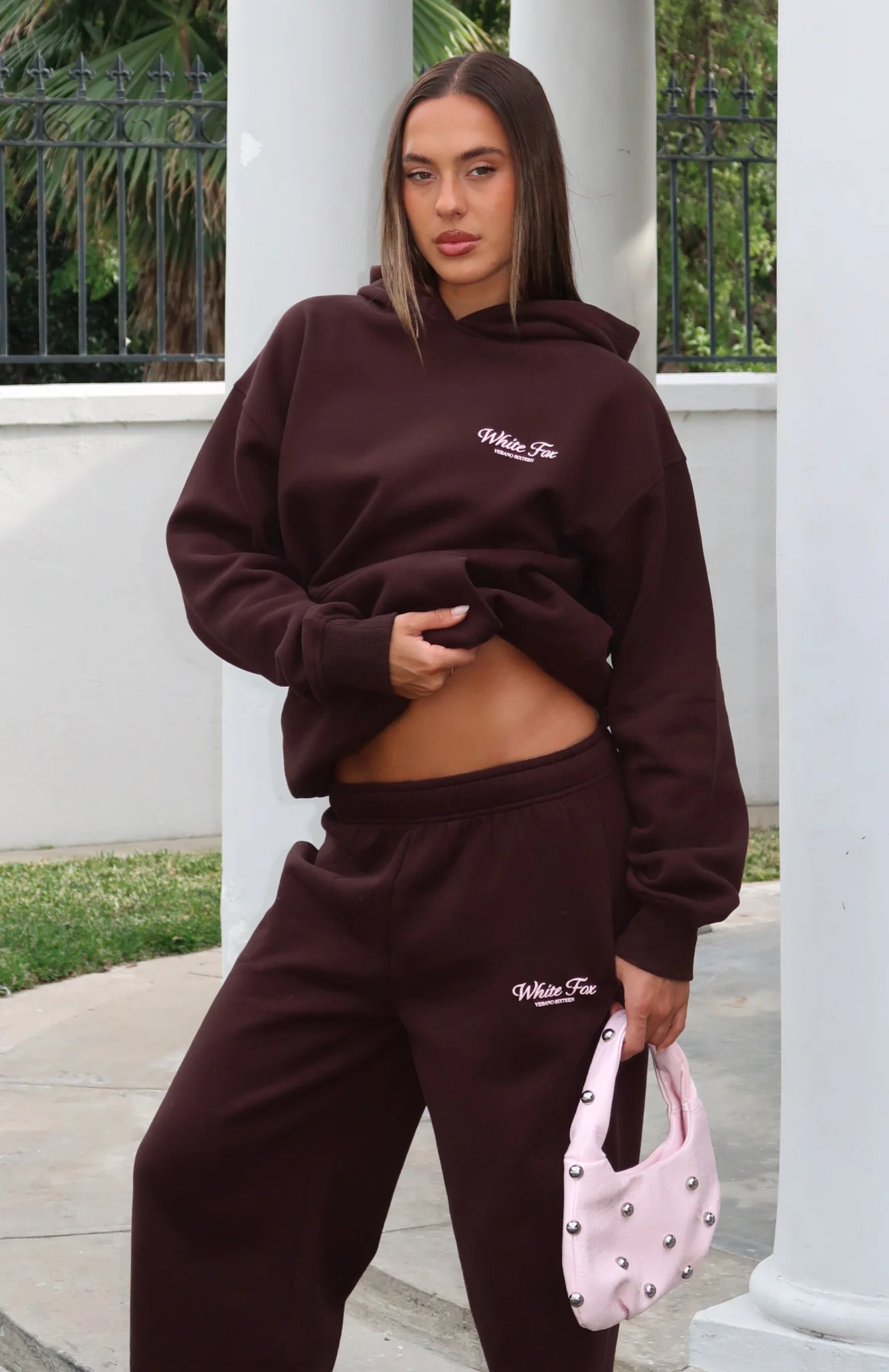 Verano Sixteen Lilia Oversized Hoodie Chocolate - Image 8