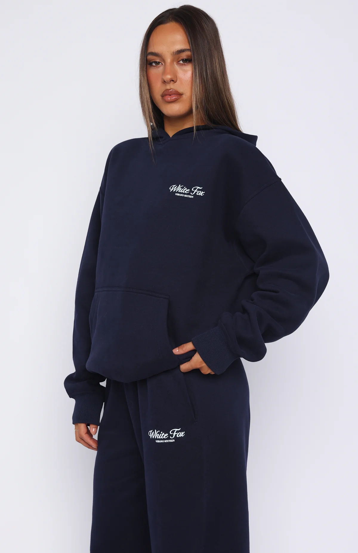 Verano Sixteen Lilia Oversized Hoodie Navy - Image 4