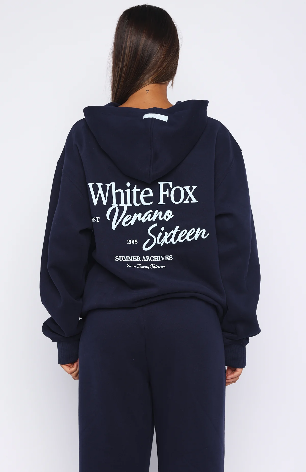 Verano Sixteen Lilia Oversized Hoodie Navy - Image 5