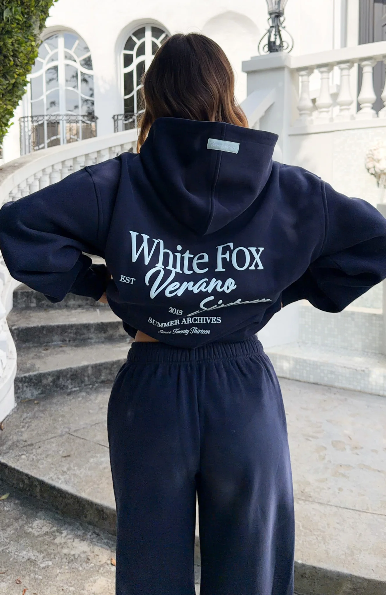 Verano Sixteen Lilia Oversized Hoodie Navy - Image 7