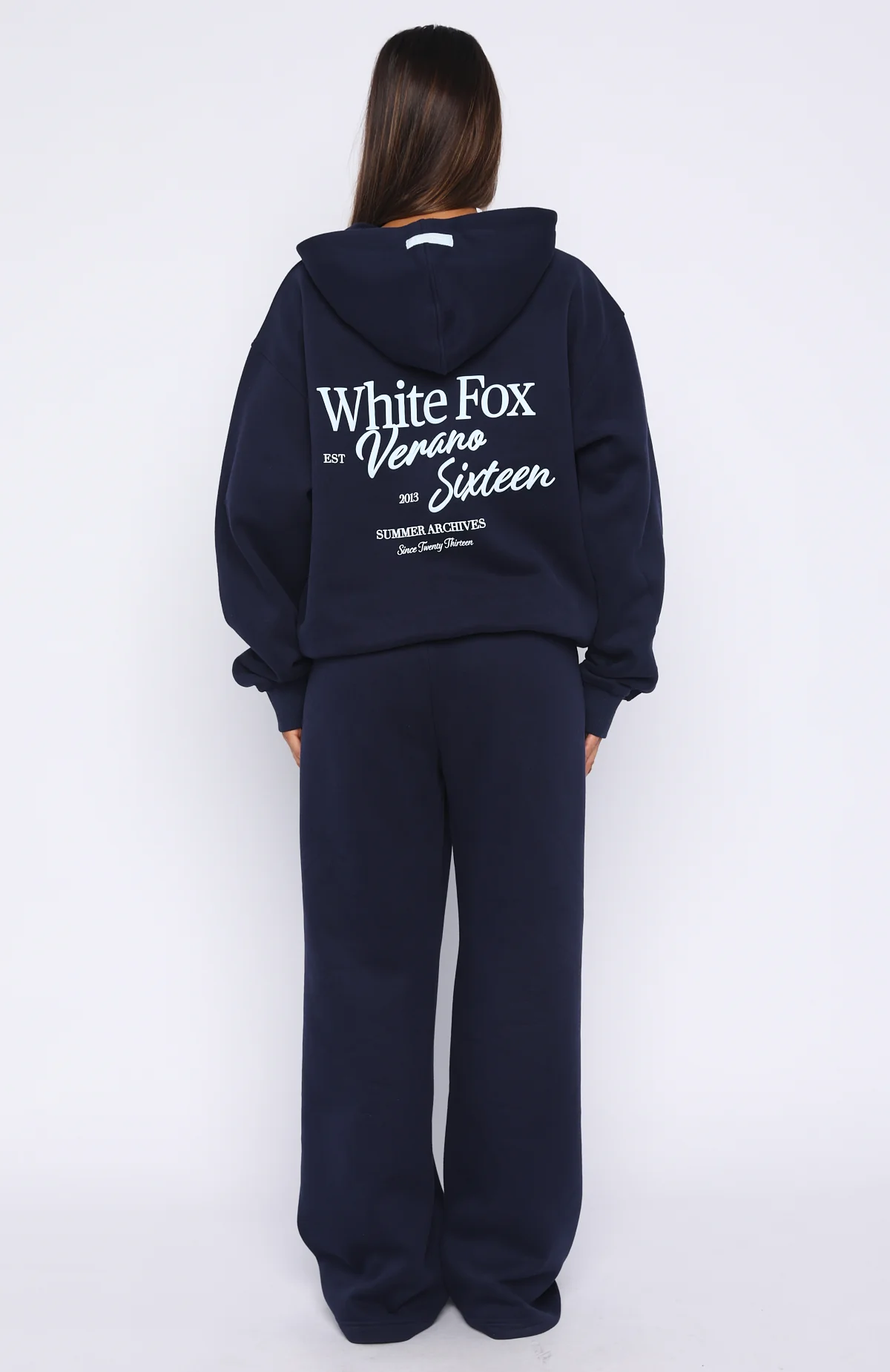 Verano Sixteen Lilia Wide Leg Sweatpants Navy - Image 4
