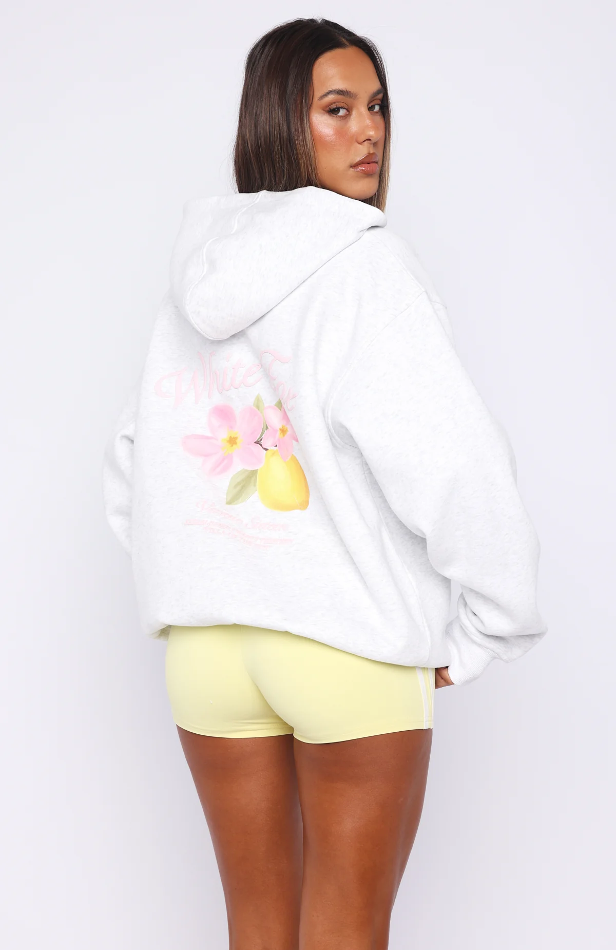 Verano Sixteen Valeria Oversized Hoodie Grey Marle - Image 4