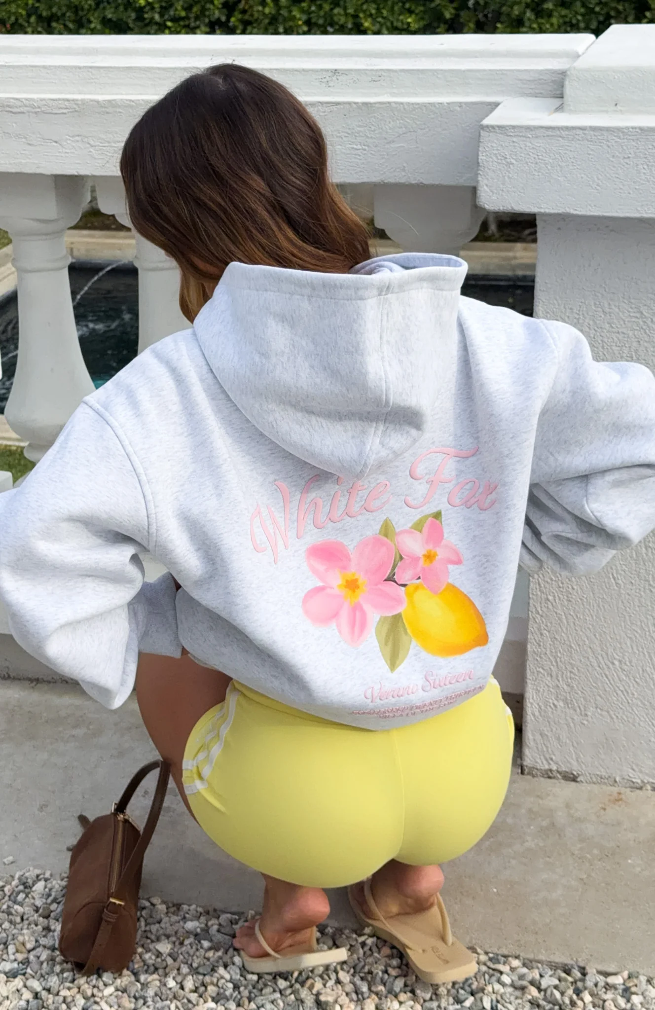 Verano Sixteen Valeria Oversized Hoodie Grey Marle - Image 7
