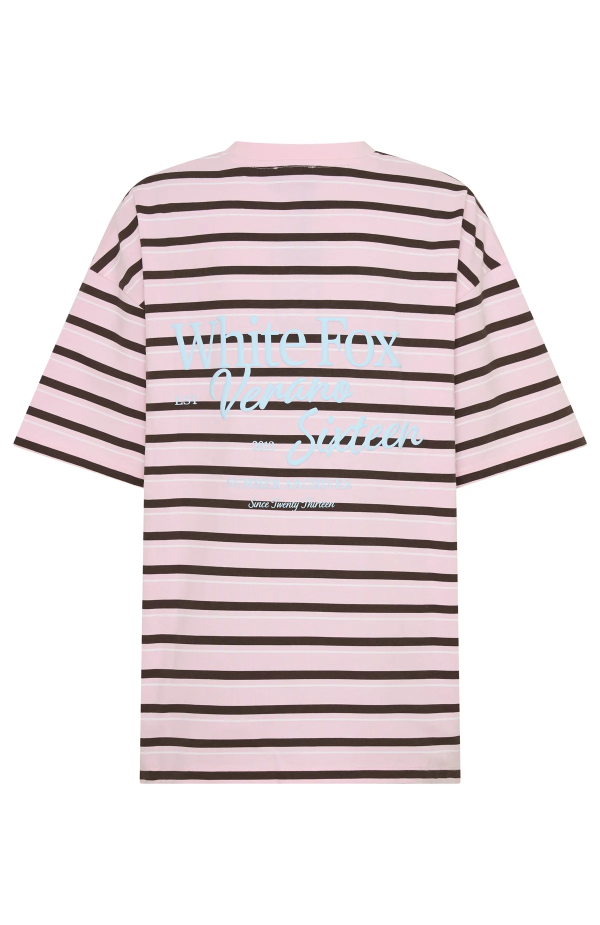 Verano Sixteen Viola Oversized Tee Pink Stripe - Image 9