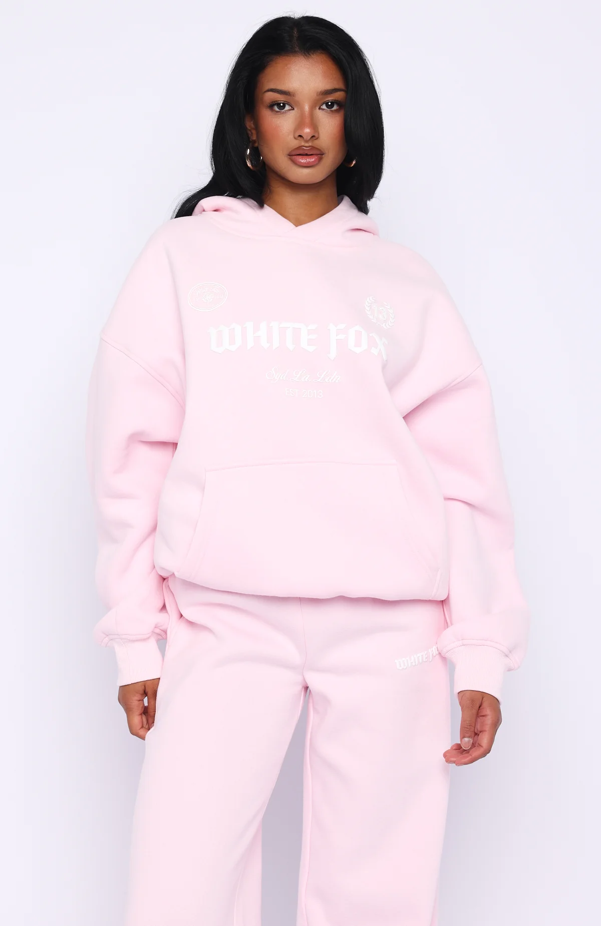 Vibe Too High Oversized Hoodie Pink - Image 2