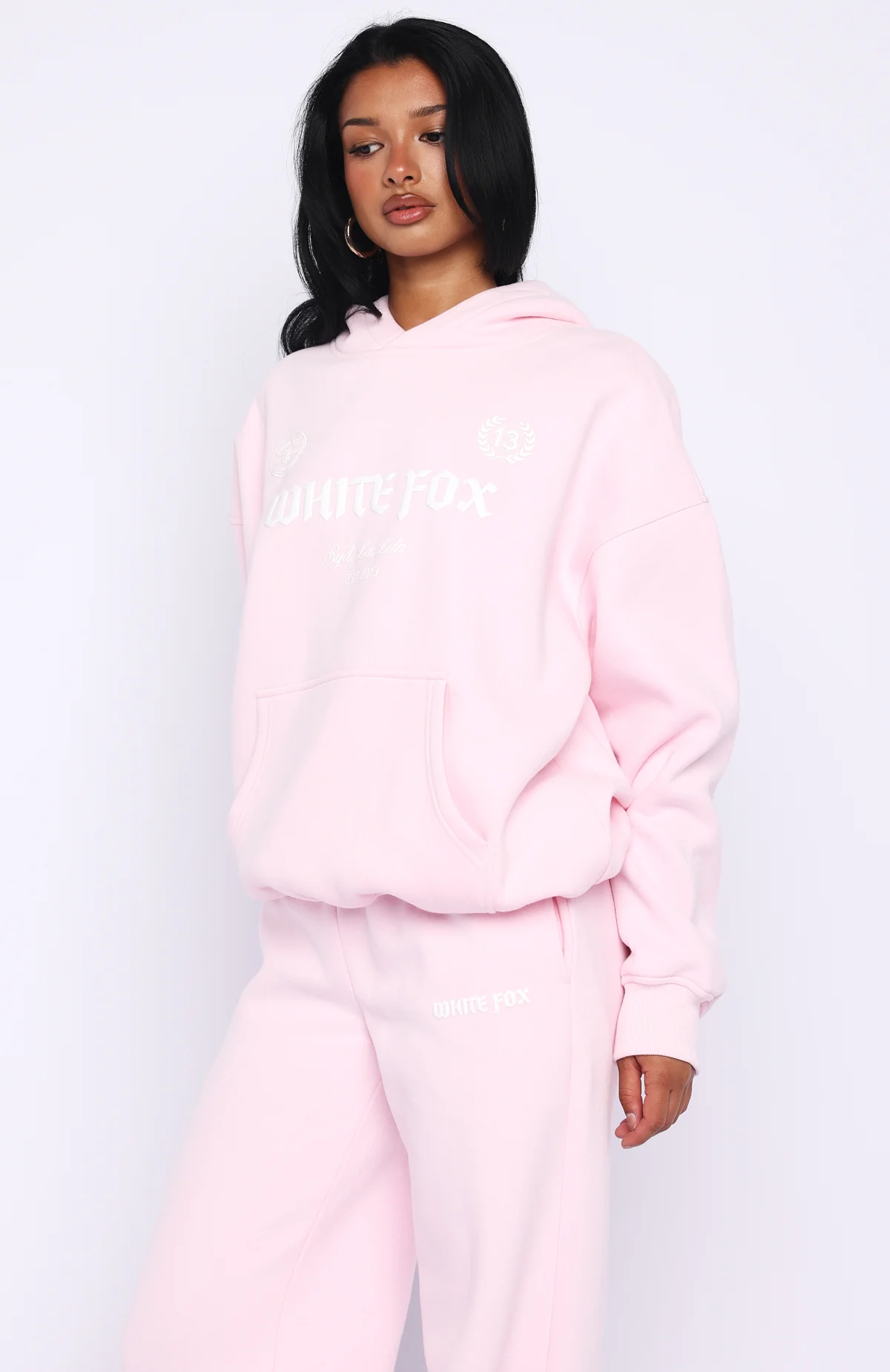 Vibe Too High Oversized Hoodie Pink - Image 3