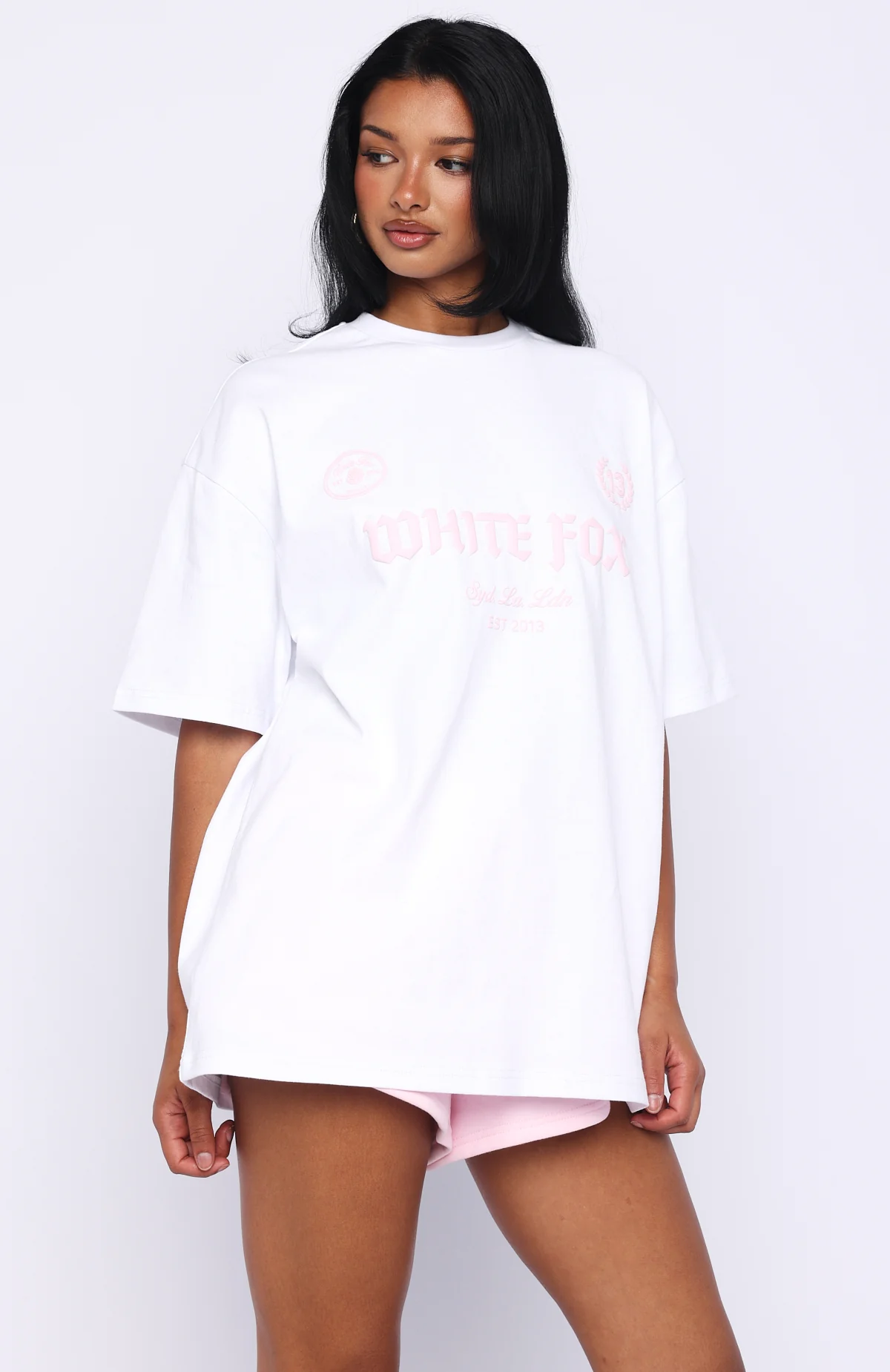 Vibe Too High Oversized Tee White - Image 3