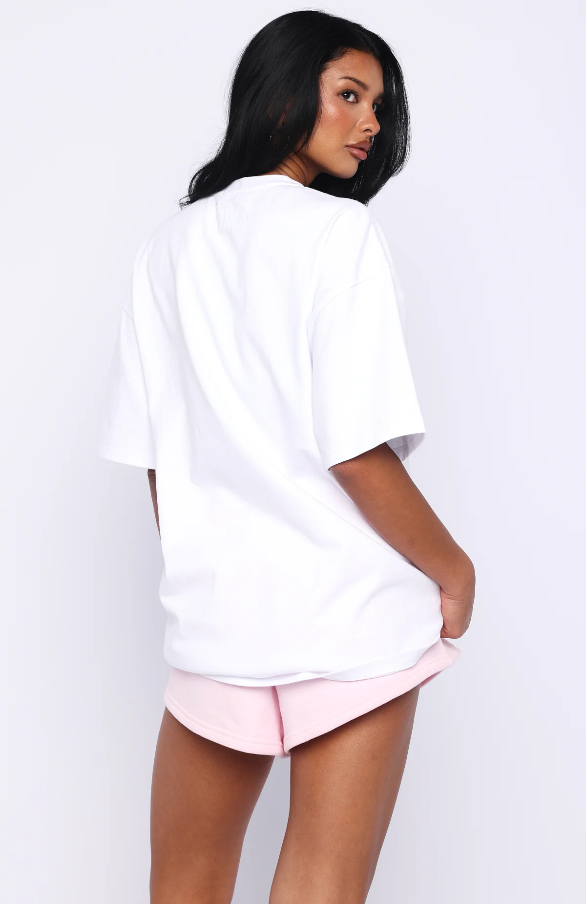 Vibe Too High Oversized Tee White - Image 5