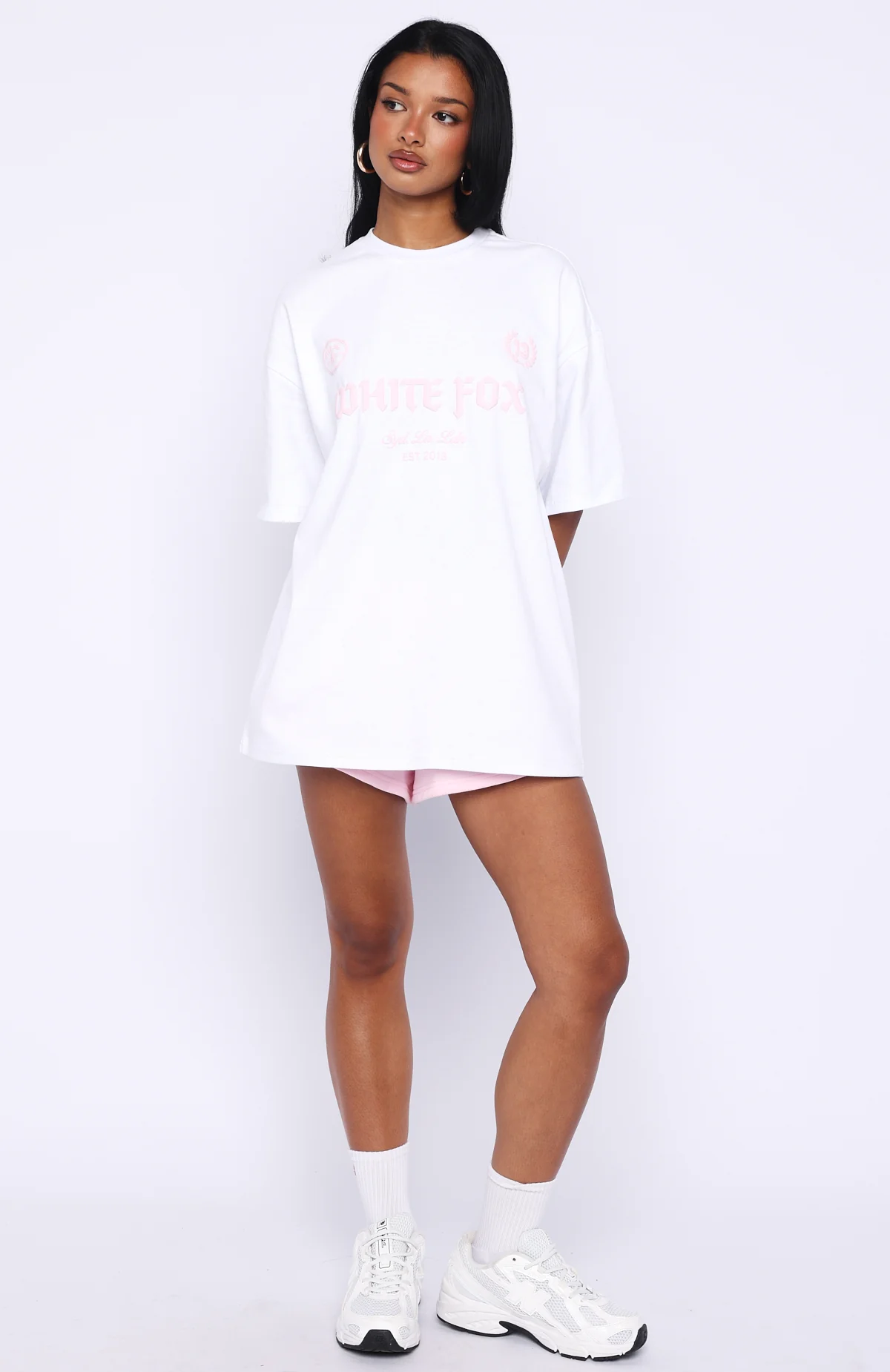 Vibe Too High Oversized Tee White - Image 6
