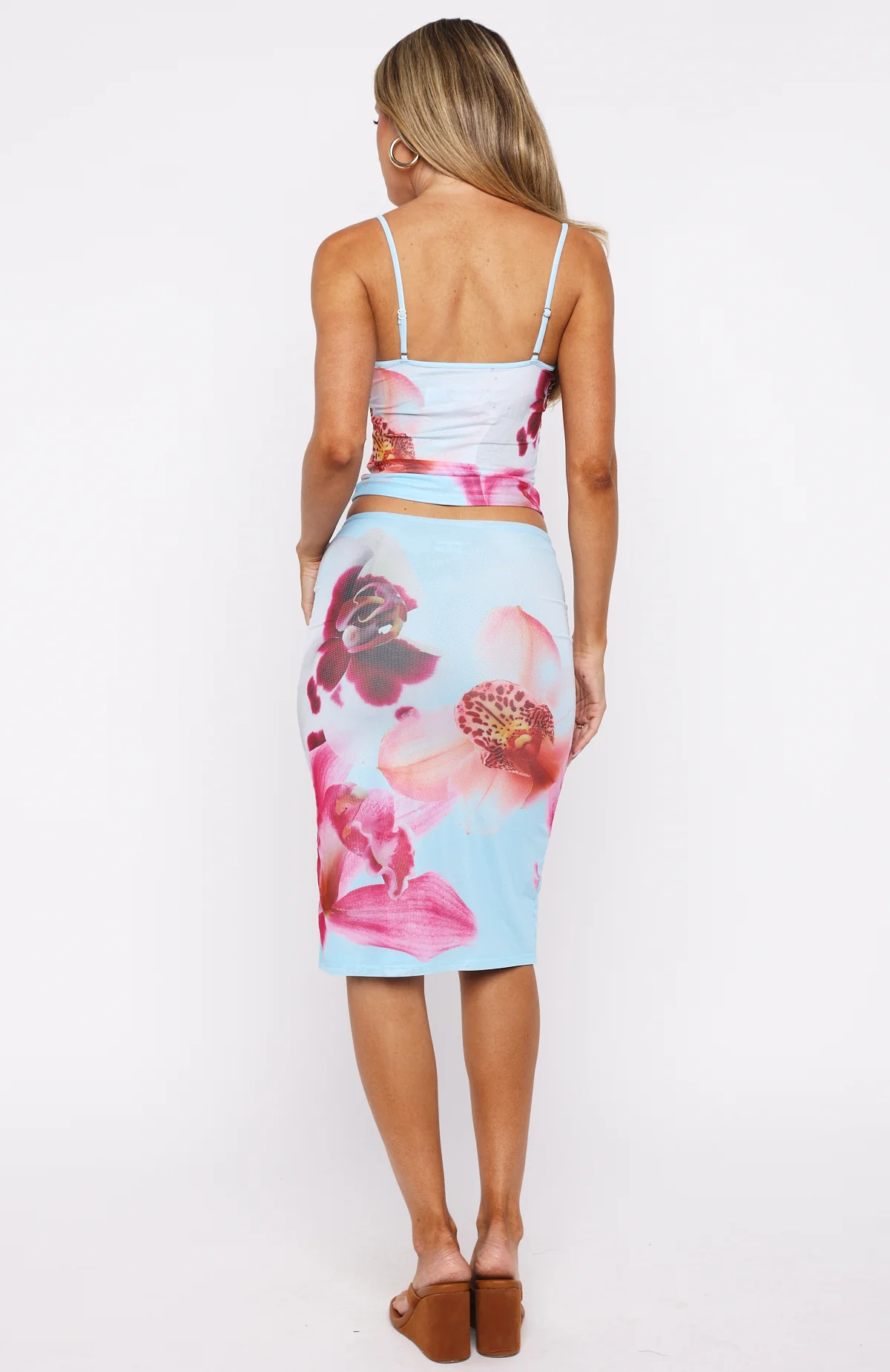 Viva La Vida Midi Skirt Blue Daze - Image 4