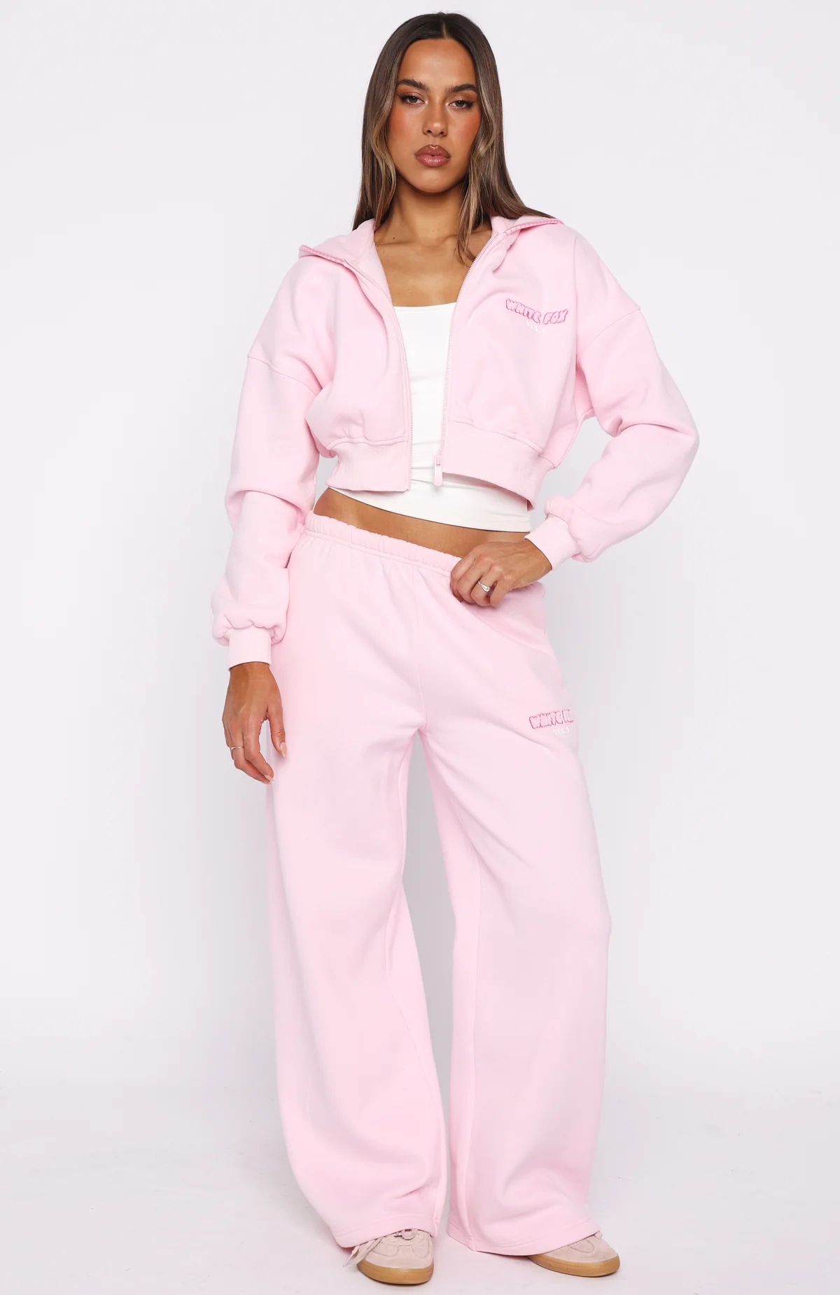 Vol. 1 Cropped Zip Front Hoodie Posy - Image 7