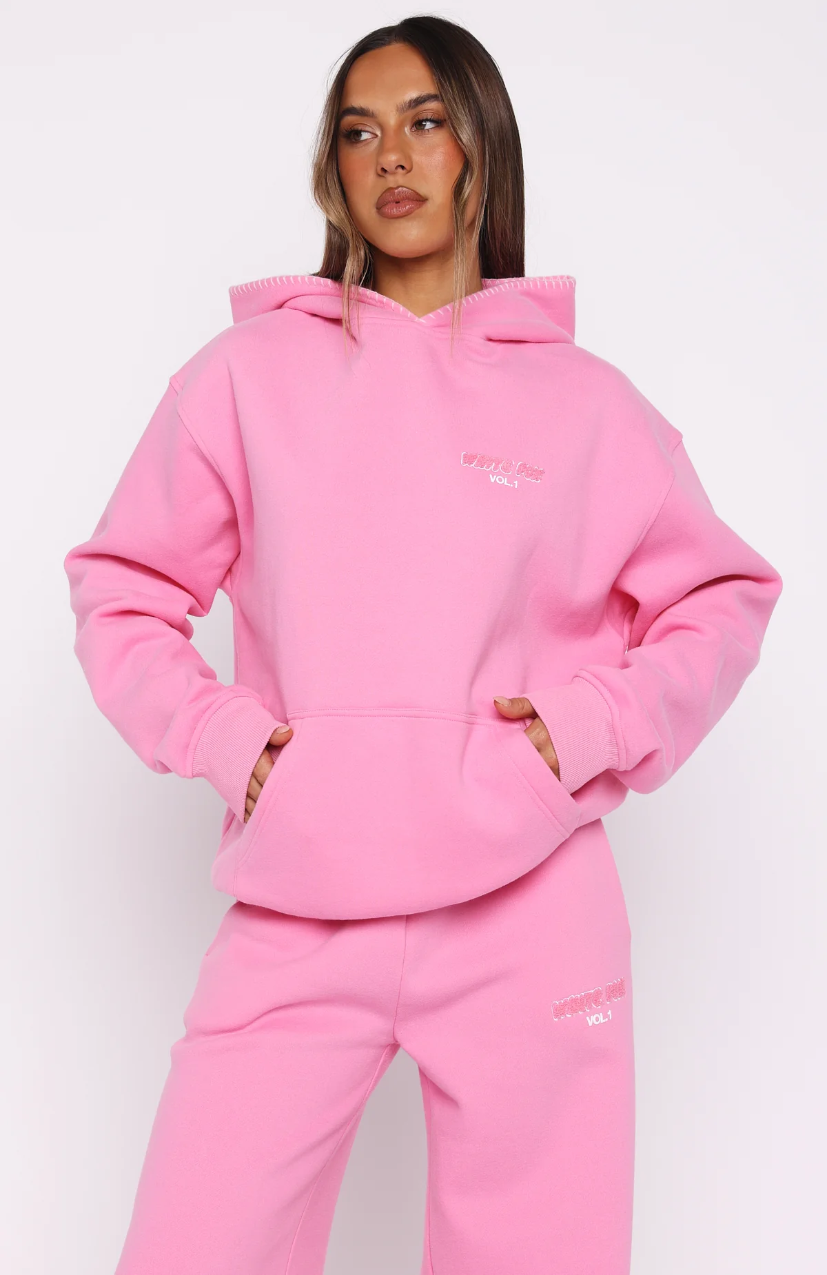 Vol. 1 Oversized Hoodie Bubblegum - Image 3