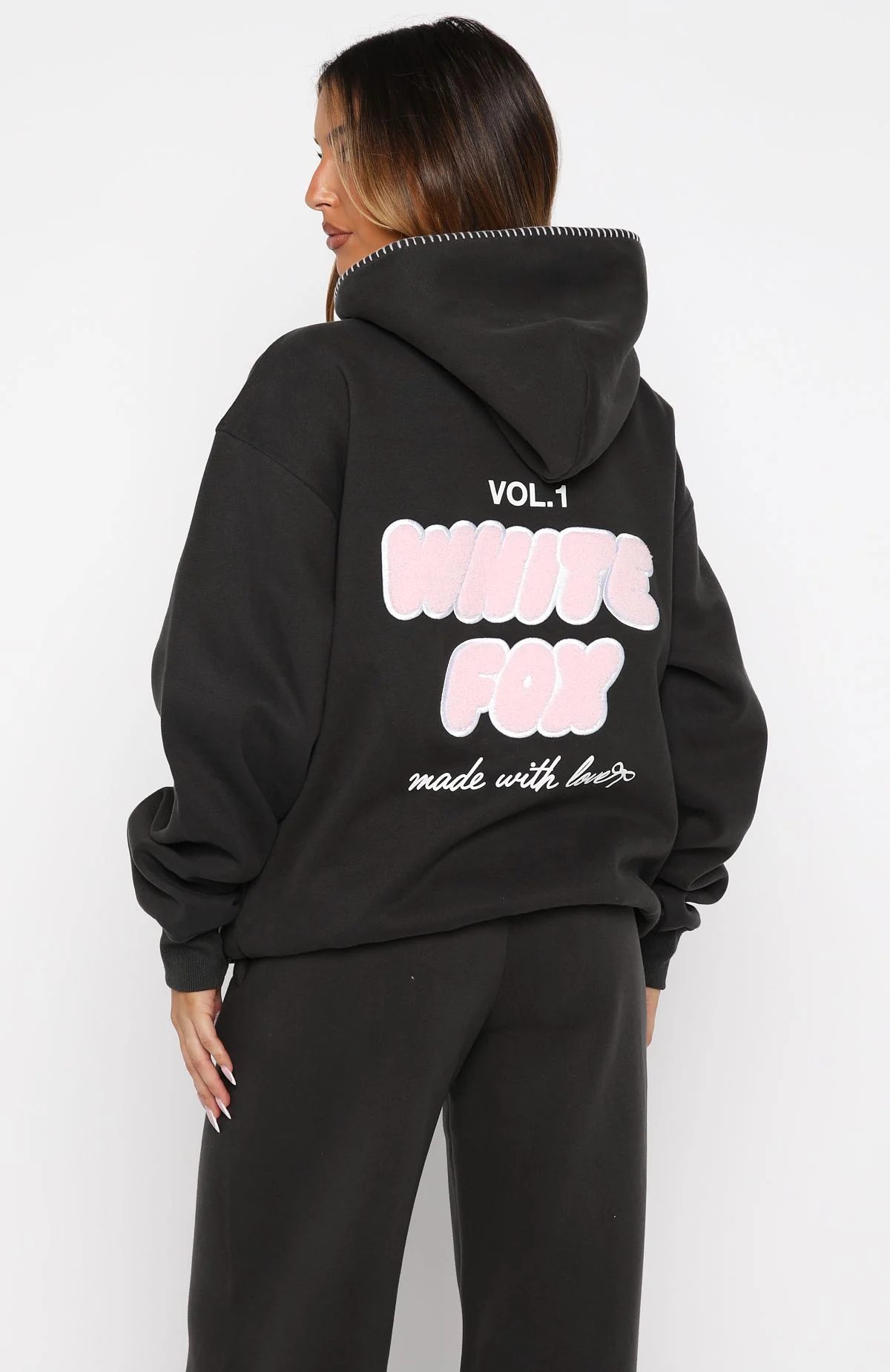 Vol. 1 Oversized Hoodie Charcoal - Image 5