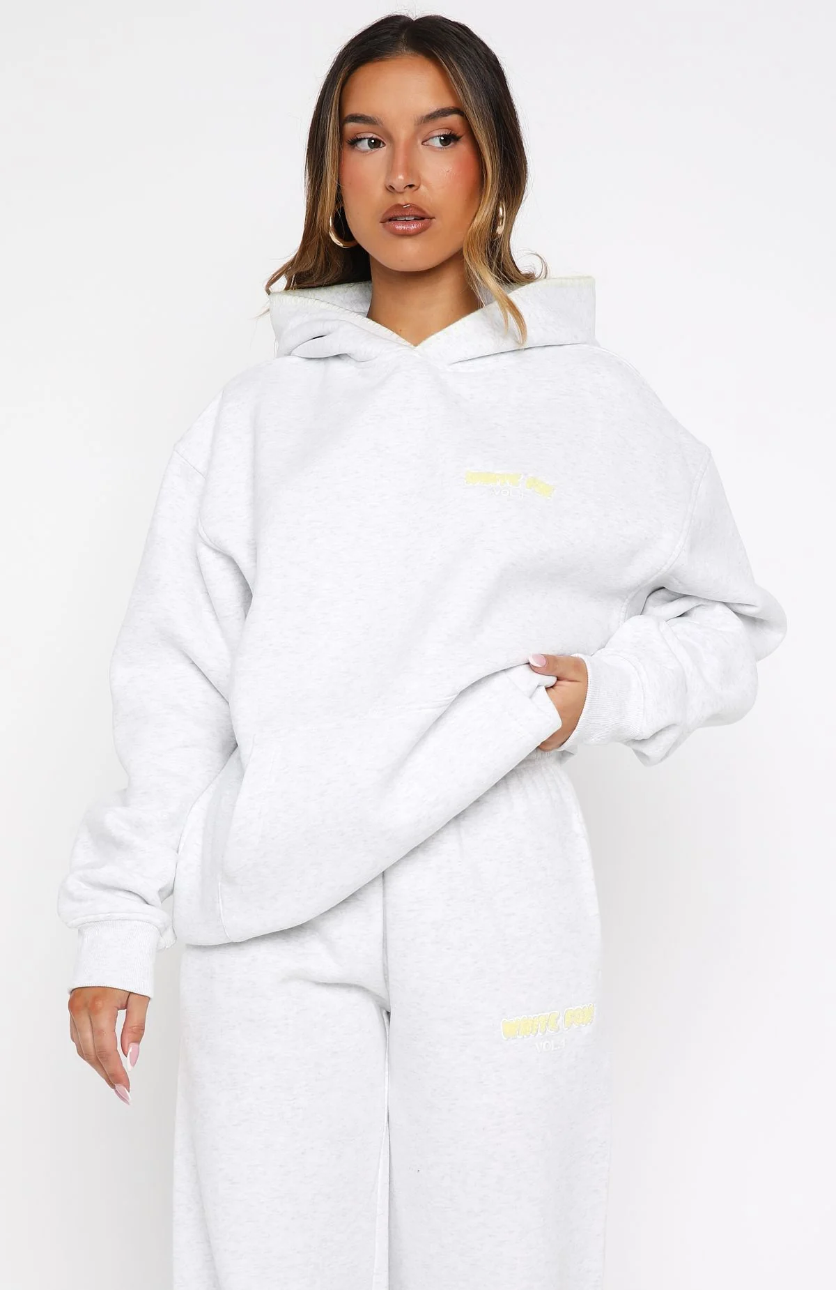 Vol. 1 Oversized Hoodie Grey Marle - Image 3