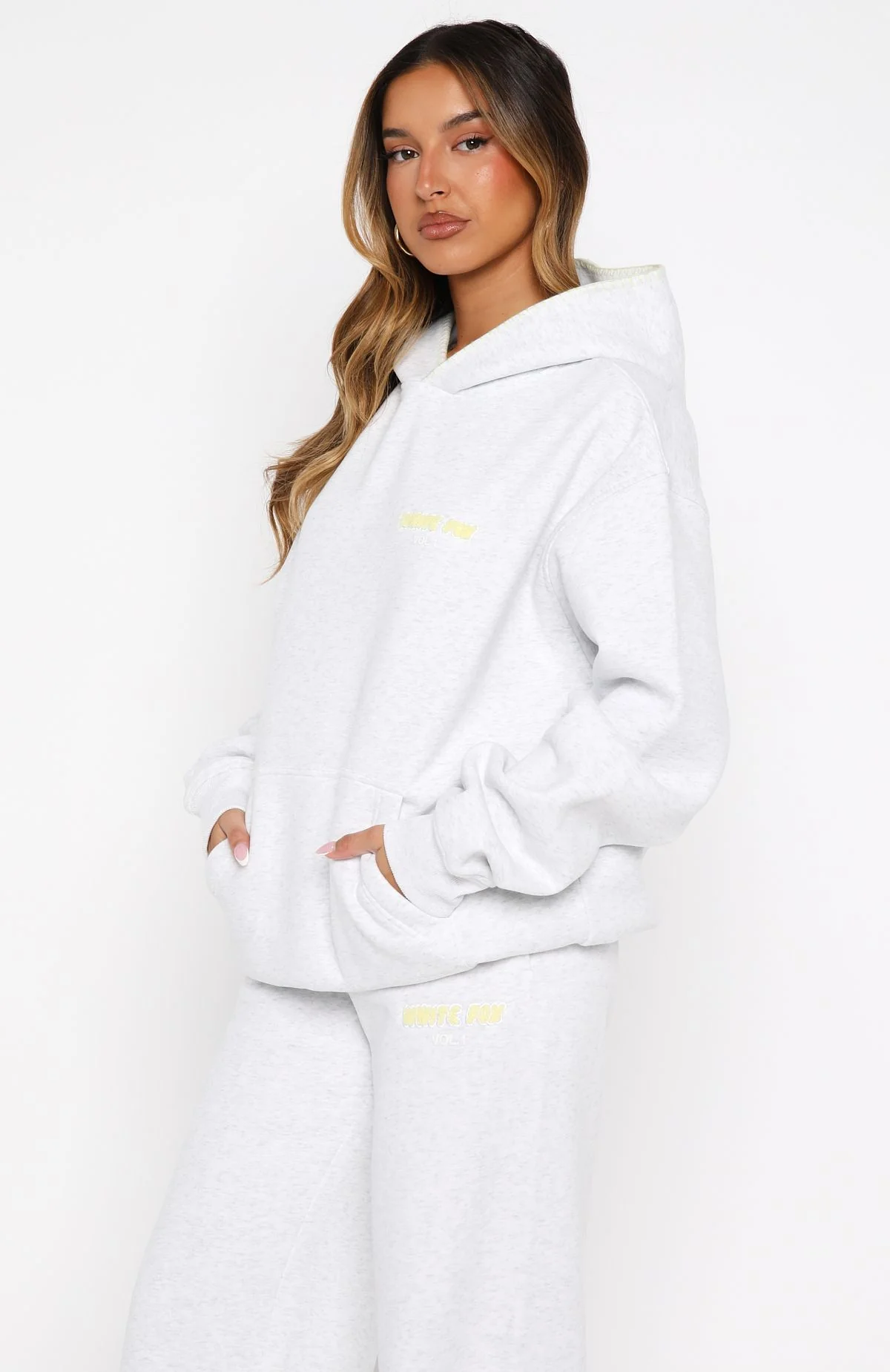 Vol. 1 Oversized Hoodie Grey Marle - Image 4