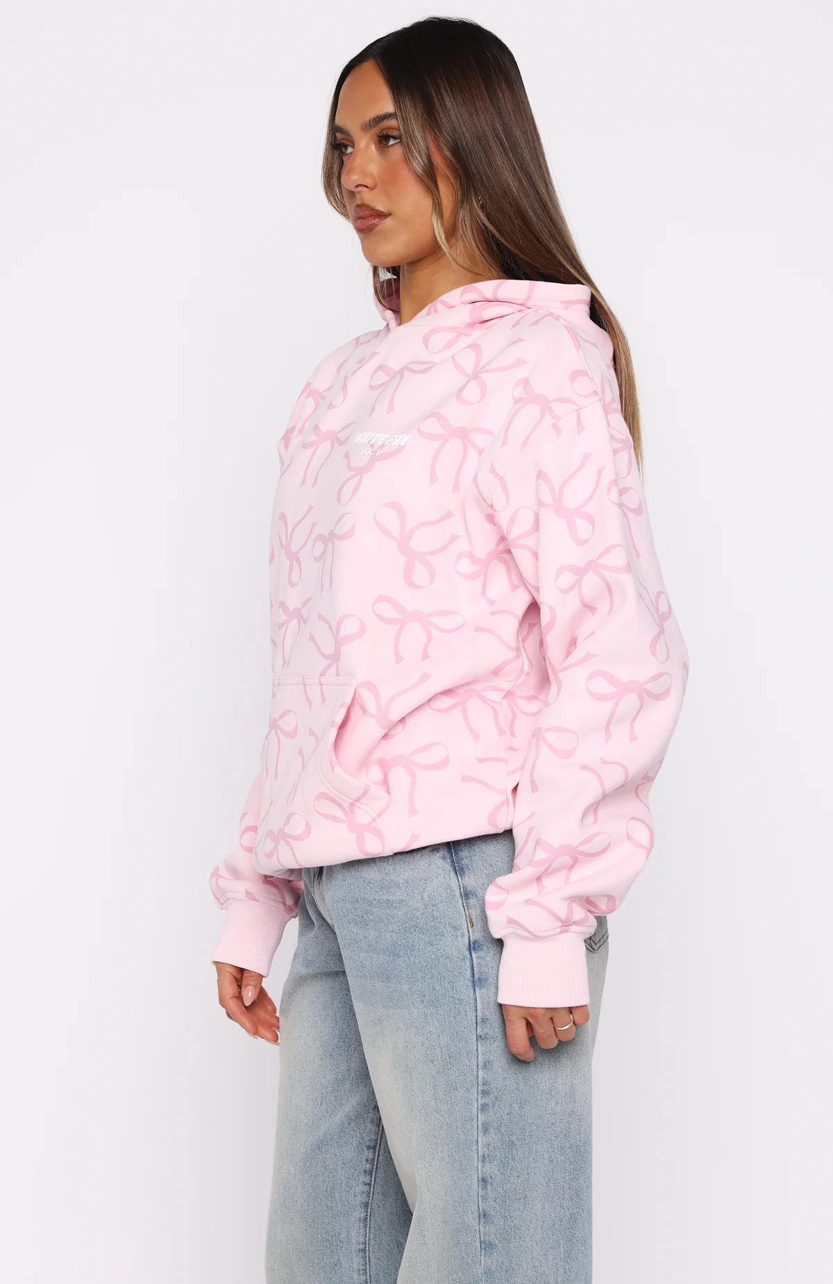 Vol. 1 Oversized Printed Hoodie Posy Bow - Image 3