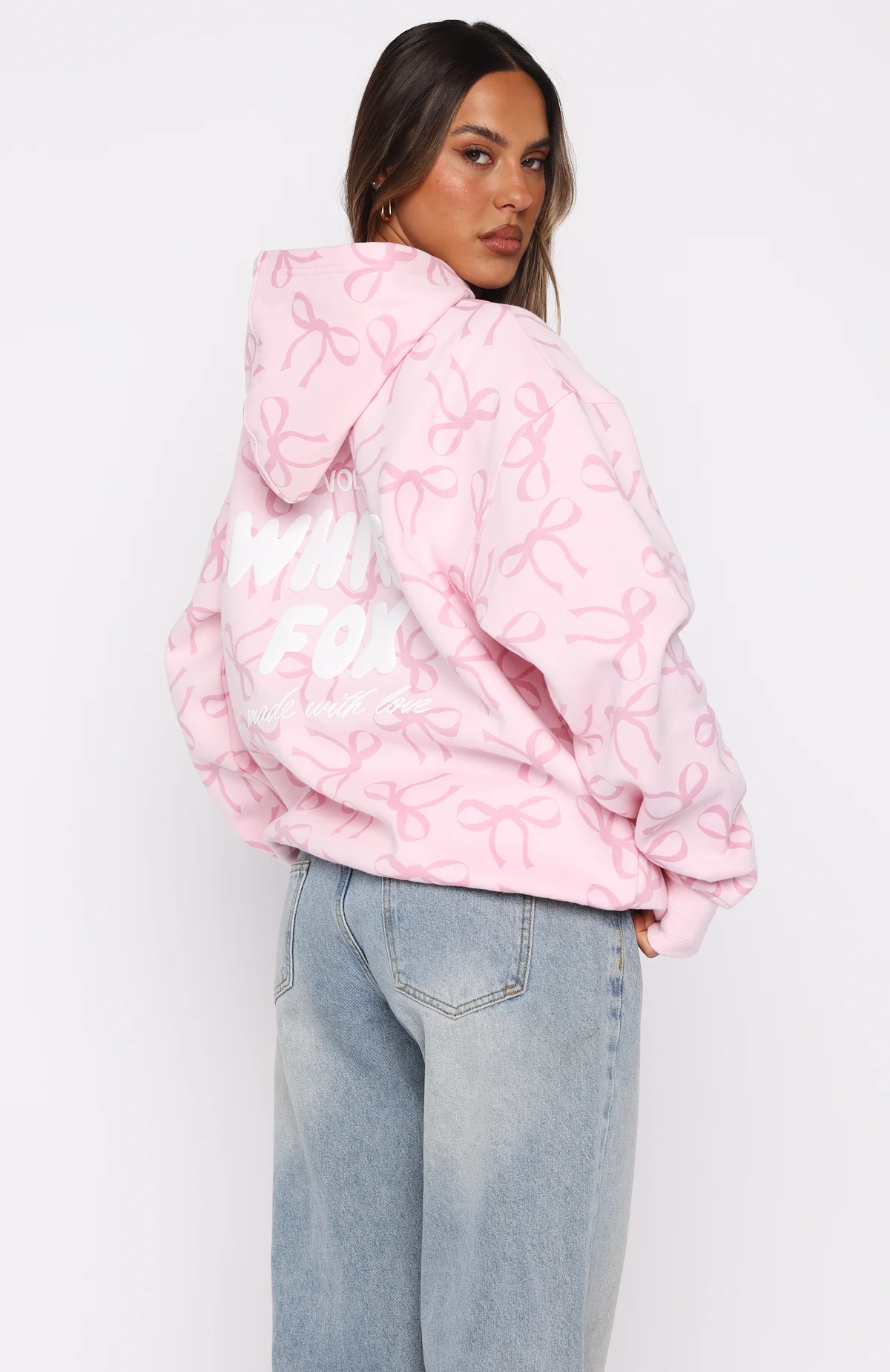 Vol. 1 Oversized Printed Hoodie Posy Bow - Image 4