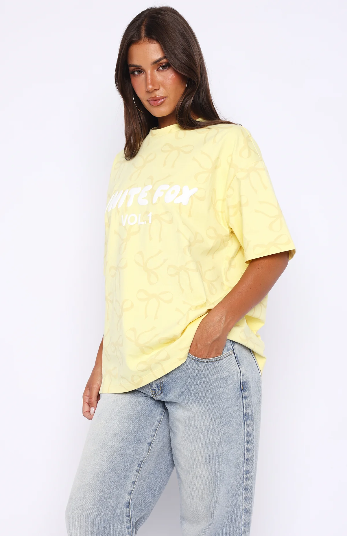 Vol. 1 Oversized Tee Lemon Bow - Image 3