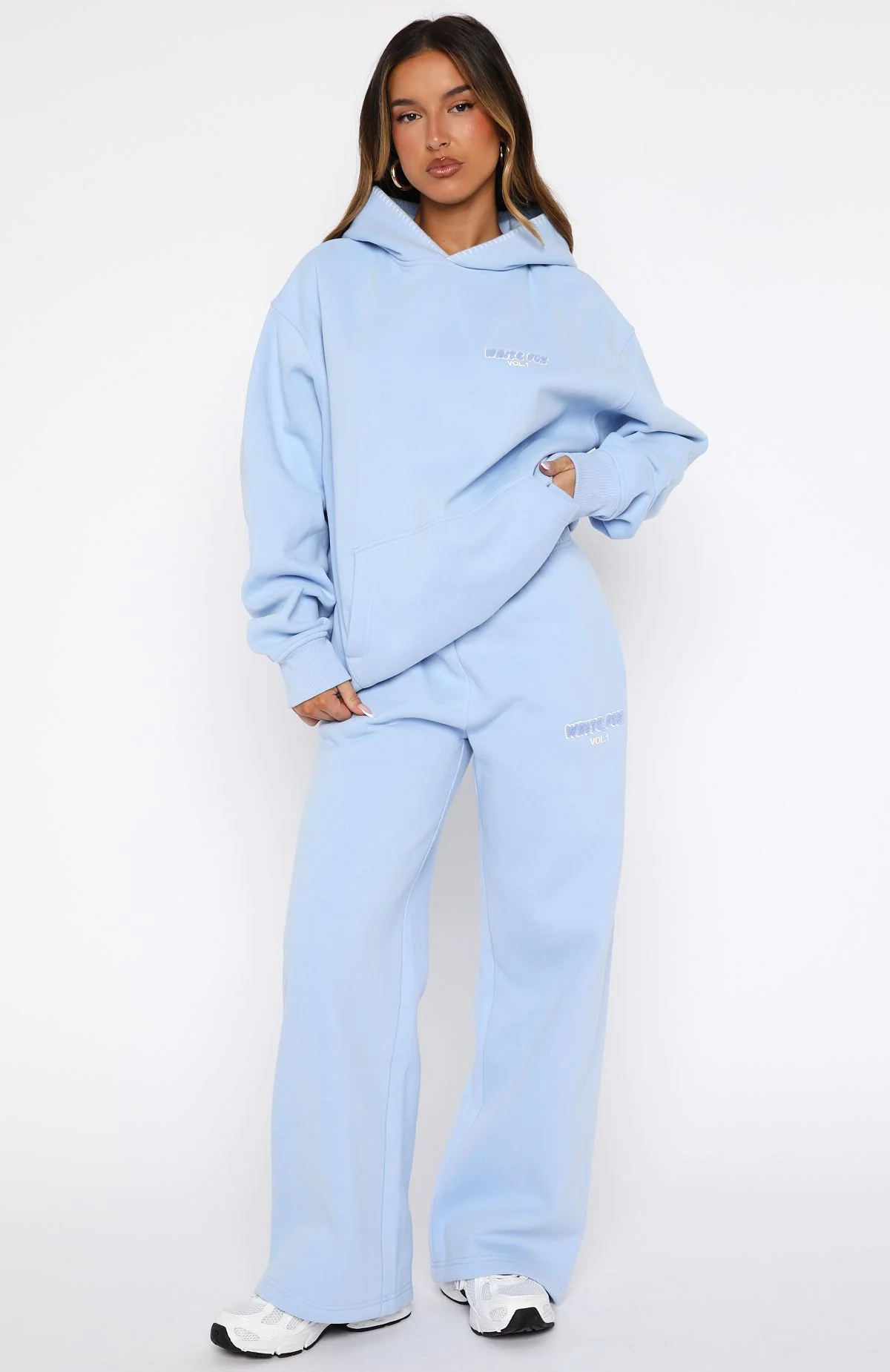 Vol. 1 Wide Leg Sweatpants Blue - Image 2