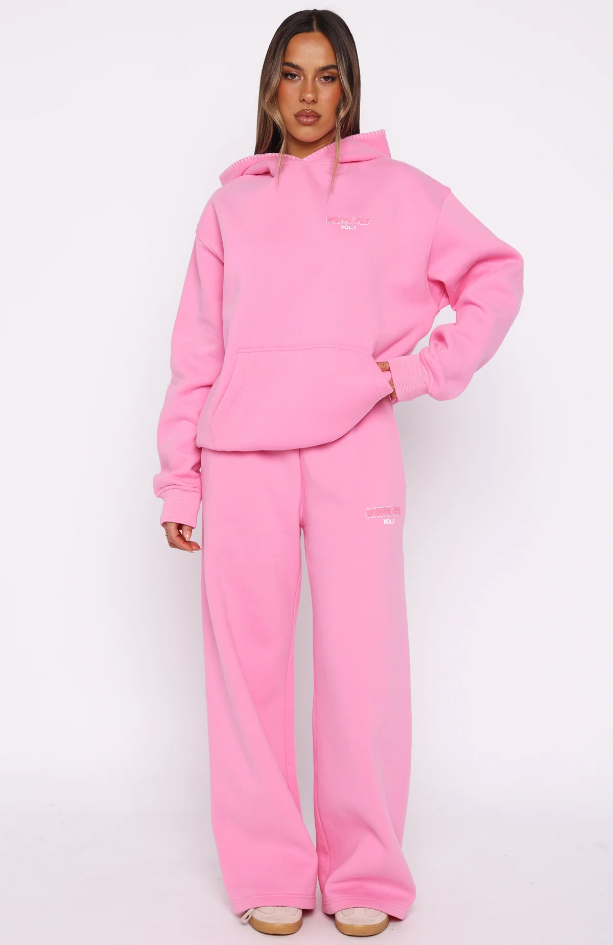 Vol. 1 Wide Leg Sweatpants Bubblegum - Image 2