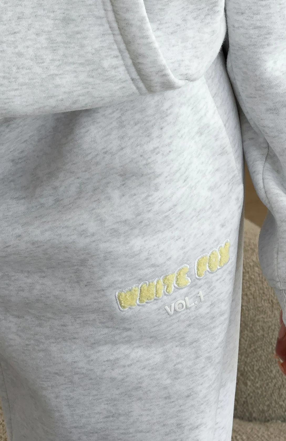 Vol. 1 Wide Leg Sweatpants Grey Marle - Image 6
