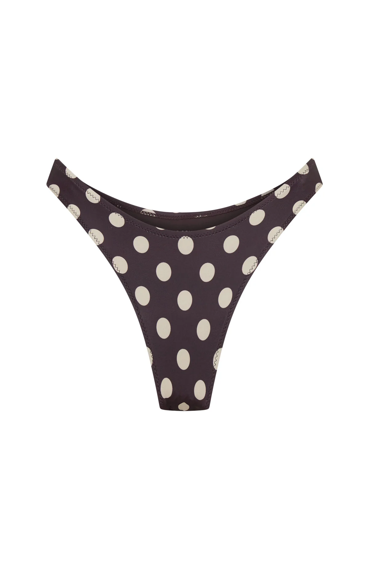 Washed Up Cheeky Bottoms Choc/Cream Polka Dot - Image 7