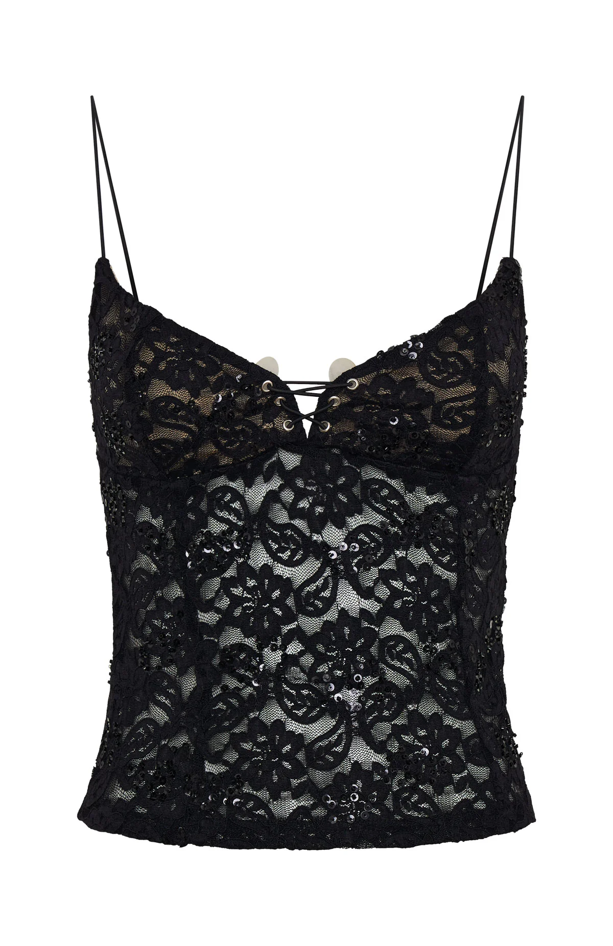 Weekend Escape Lace Top Black - Image 7