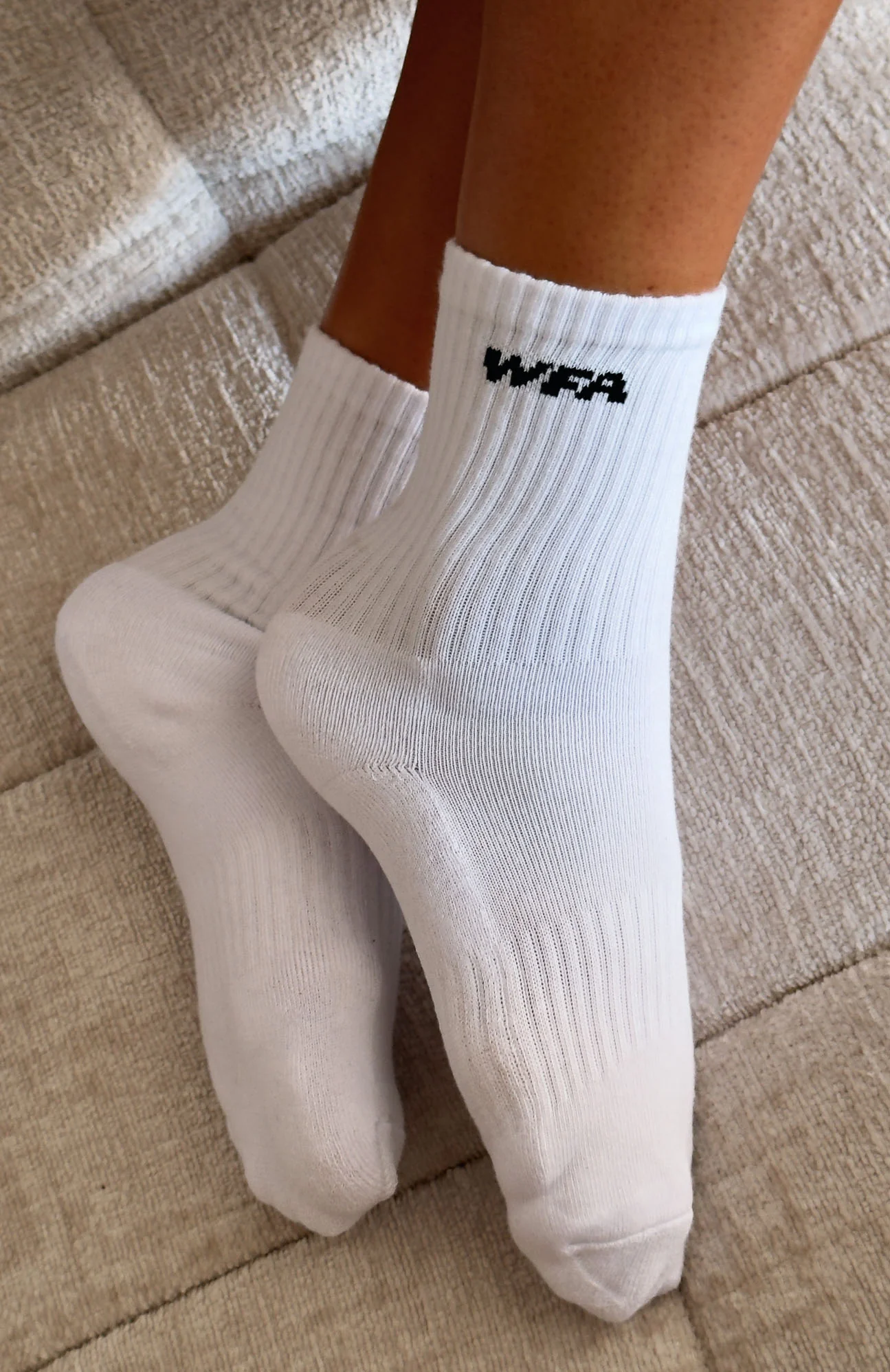 WFA 2 Pack Socks White/Black - Image 4