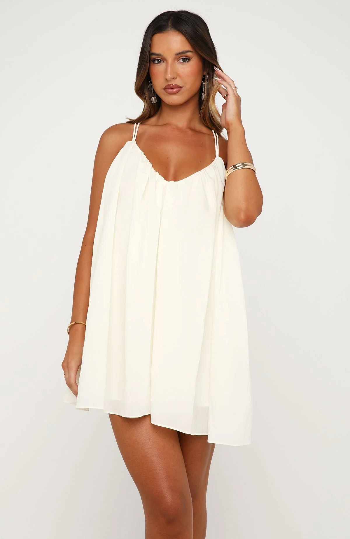 Whimsical Feelings Mini Dress Off White - Image 3