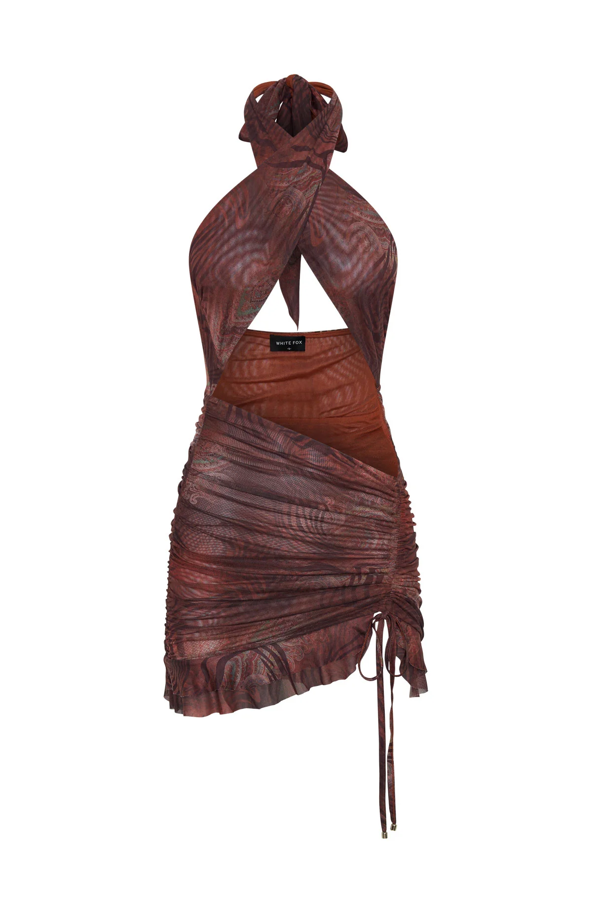 Wild Motion Mesh Mini Dress Desert Rouge - Image 8