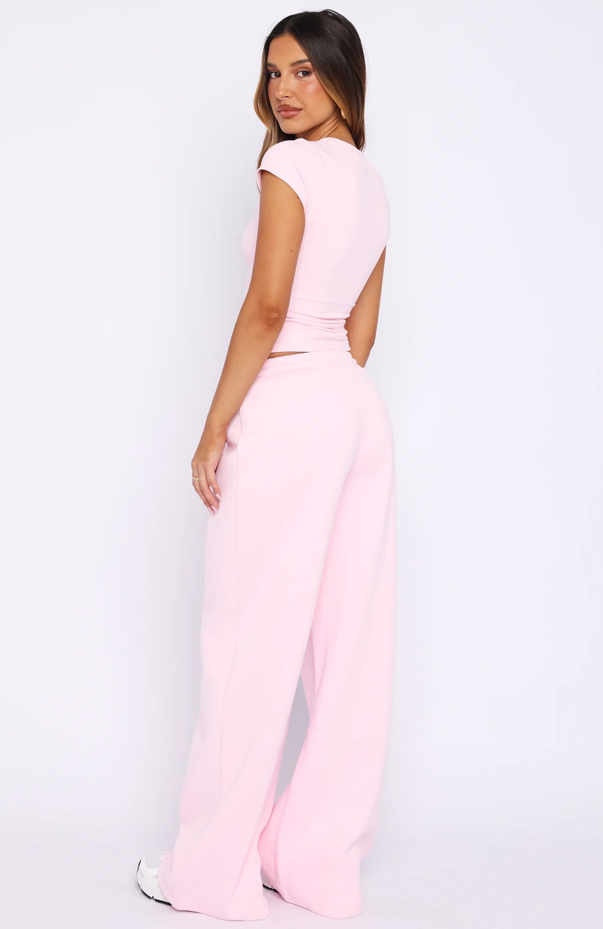 Wishing For It Wide Leg Sweatpants Posy - Image 4