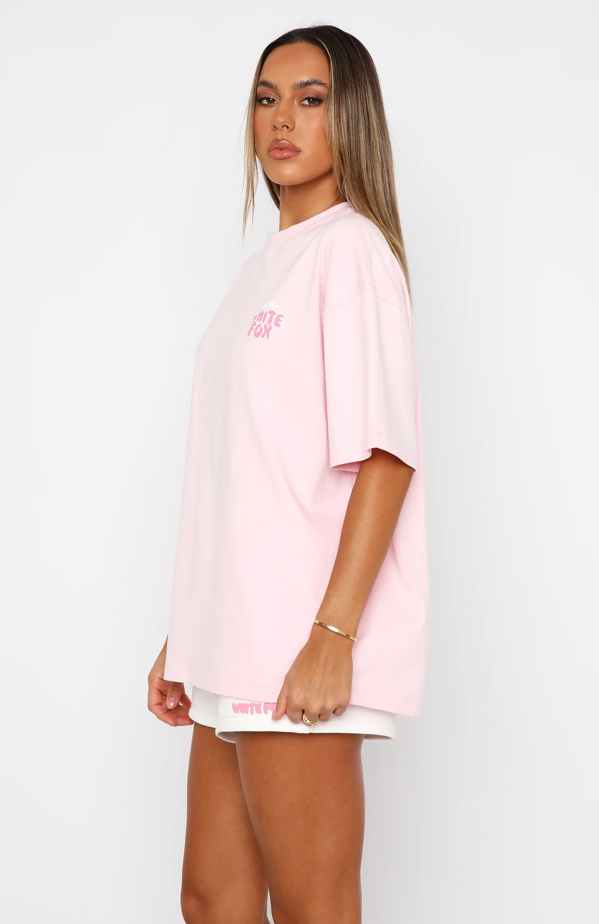 With Love Always Oversized Tee Baby Pink - Image 3