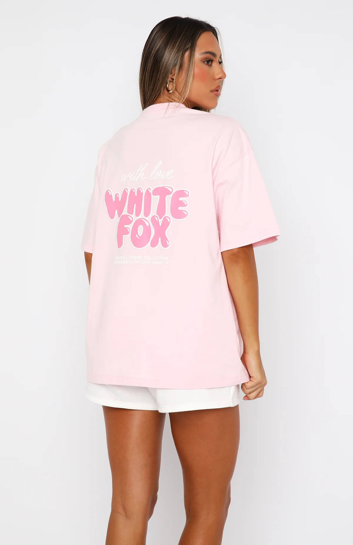 With Love Always Oversized Tee Baby Pink - Image 4