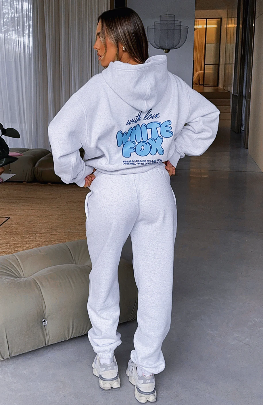 With Love Always Sweatpants Grey Marle - Image 2